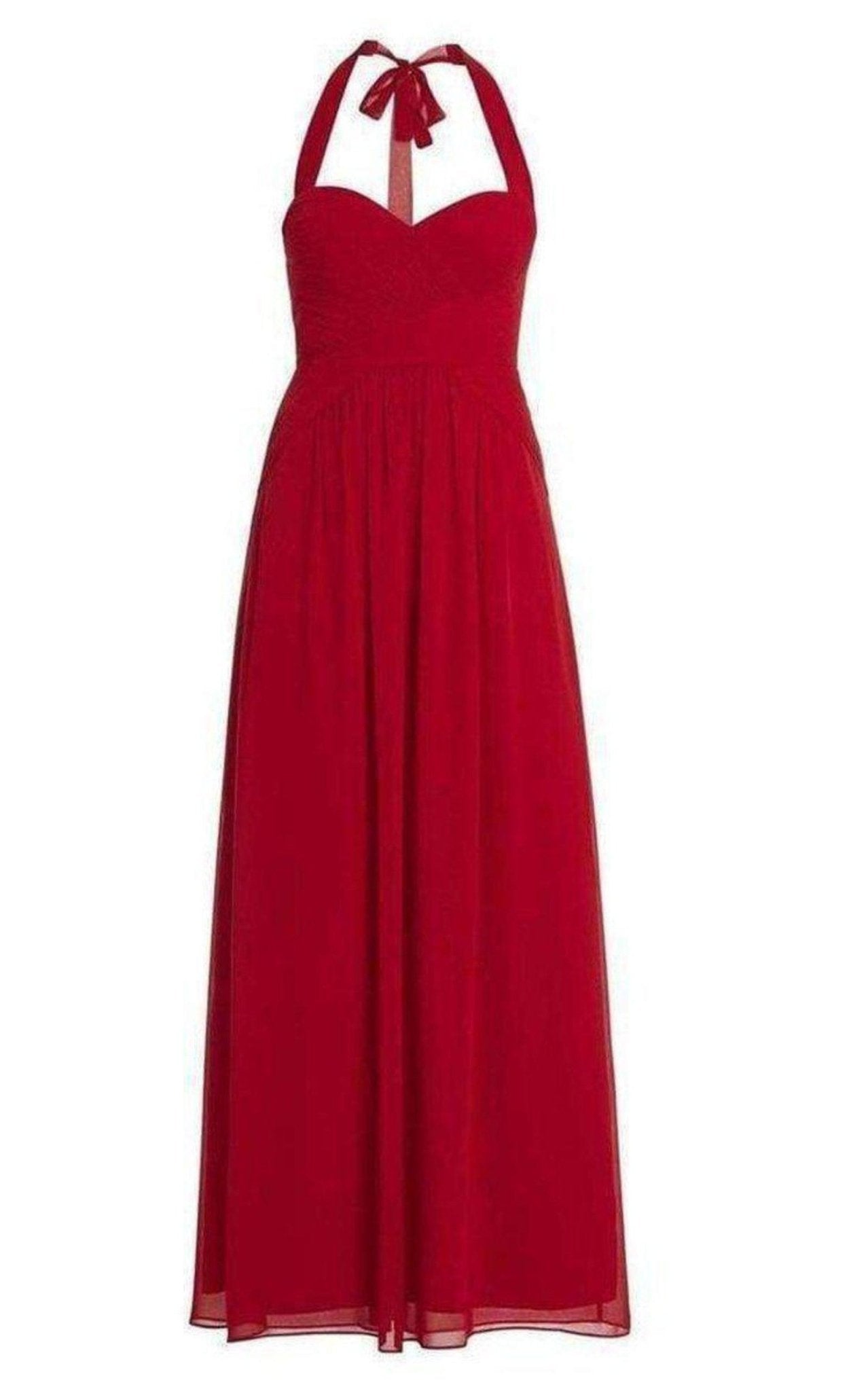 BCBGMAXAZRIA Selene Halter Neck Ruched Dress - Runway Catalog