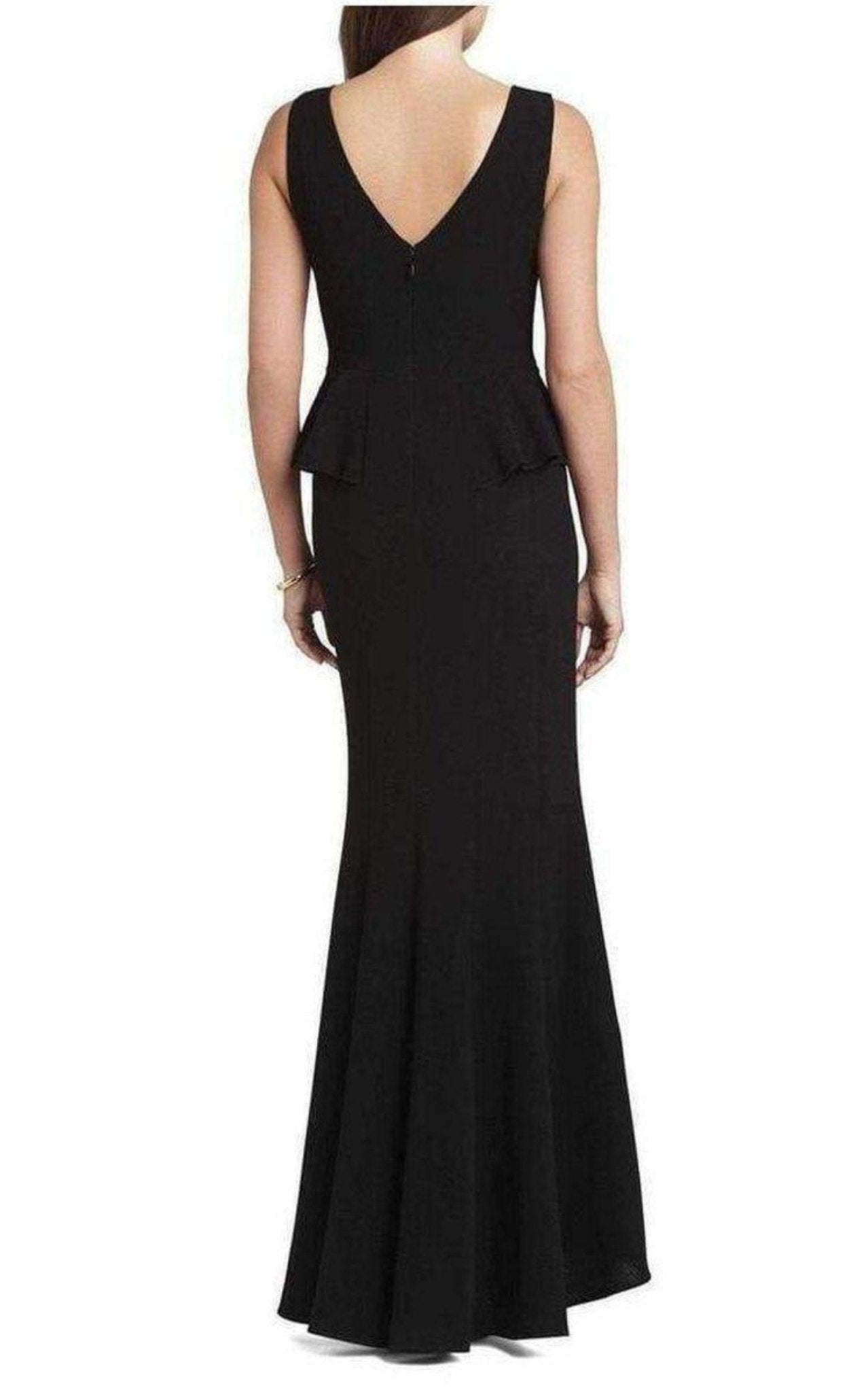 BCBGMAXAZRIA Silvia Sleeveless Peplum Long Dress - Runway Catalog