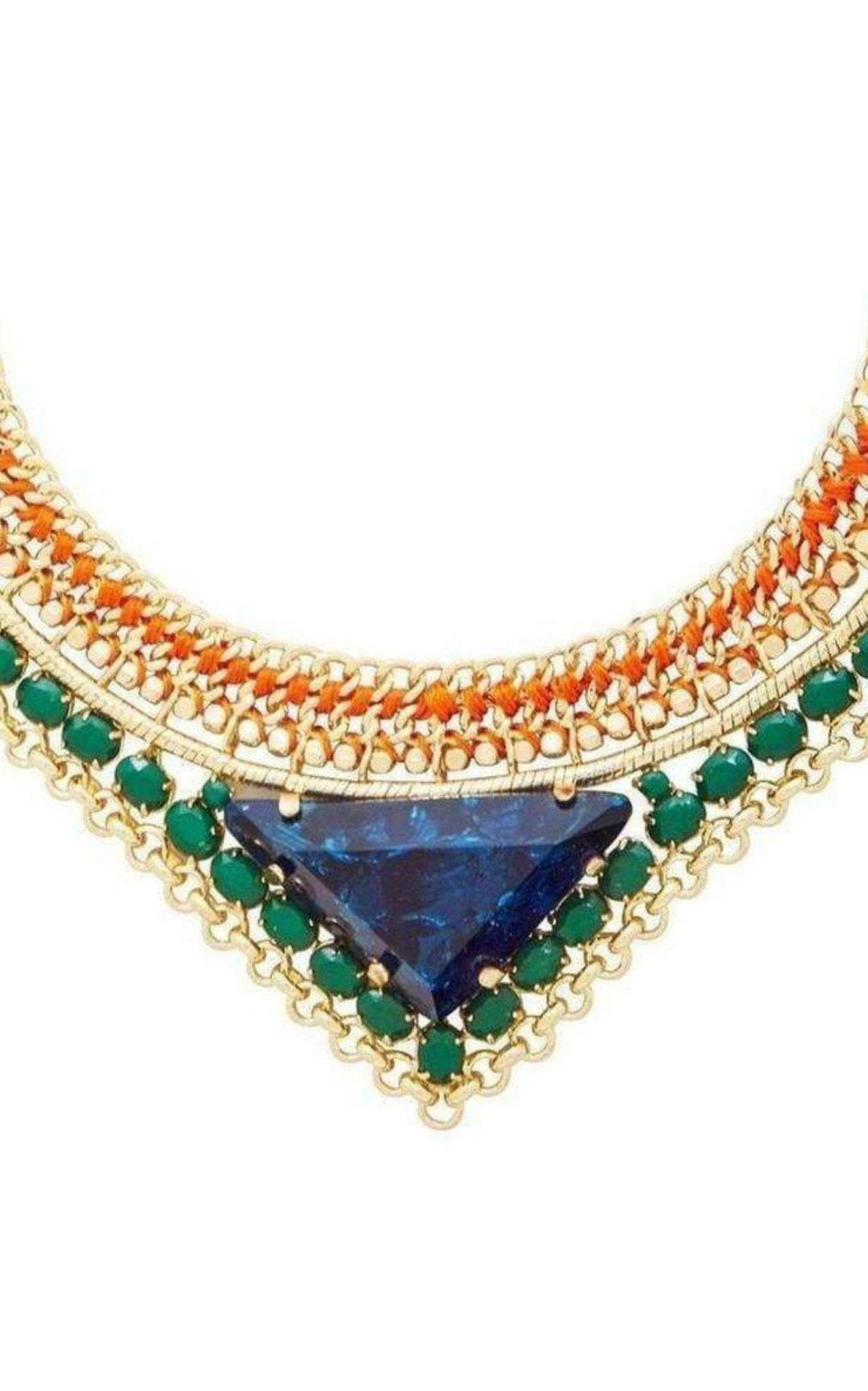 BCBGMAXAZRIA Stone Tribal Malachite Combo Necklace - Runway Catalog
