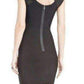  BCBGMAXAZRIABlack Karella Sequined Cocktail Dress - Runway Catalog
