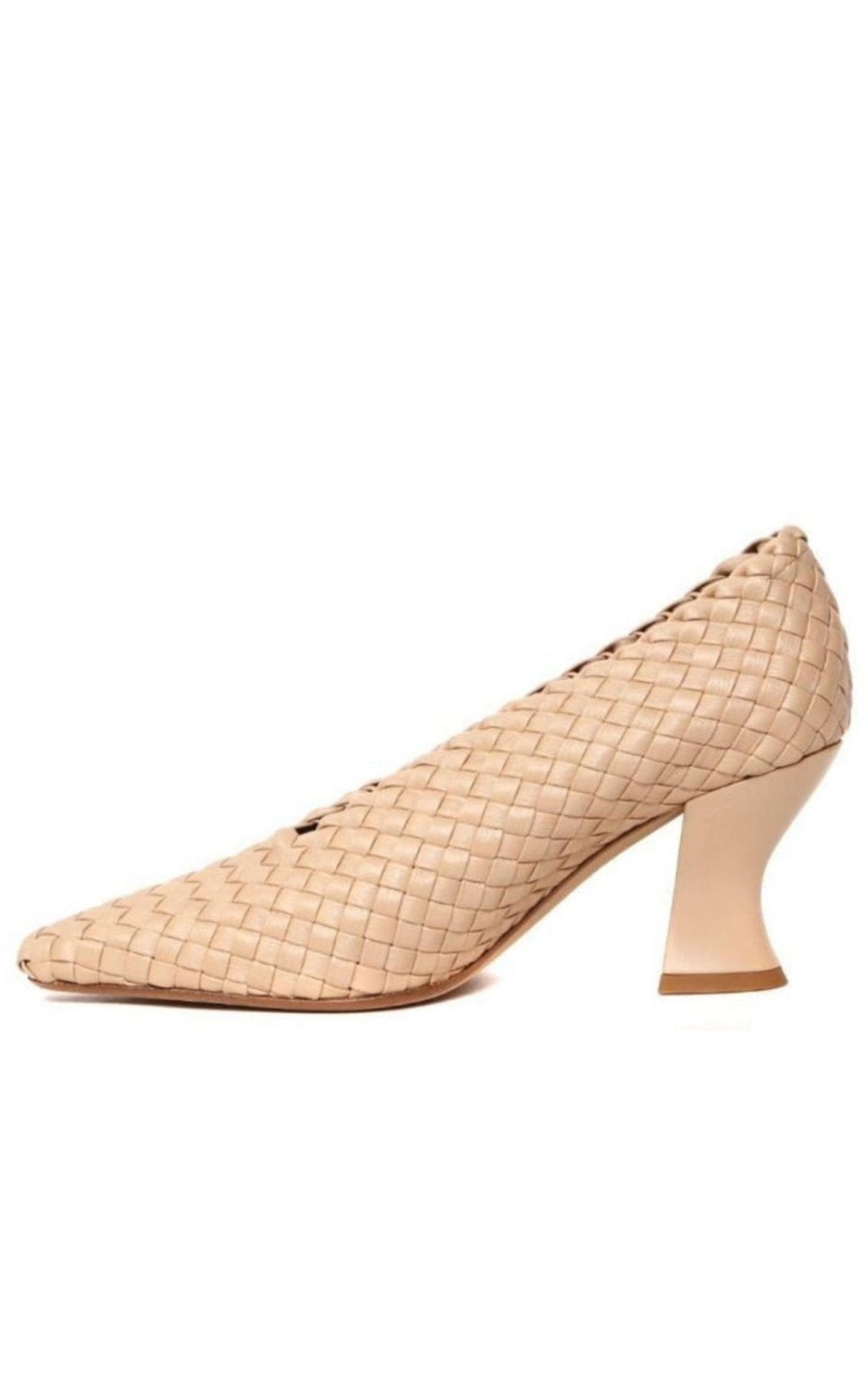 Bottega Veneta Almond Leather Pumps - Runway Catalog