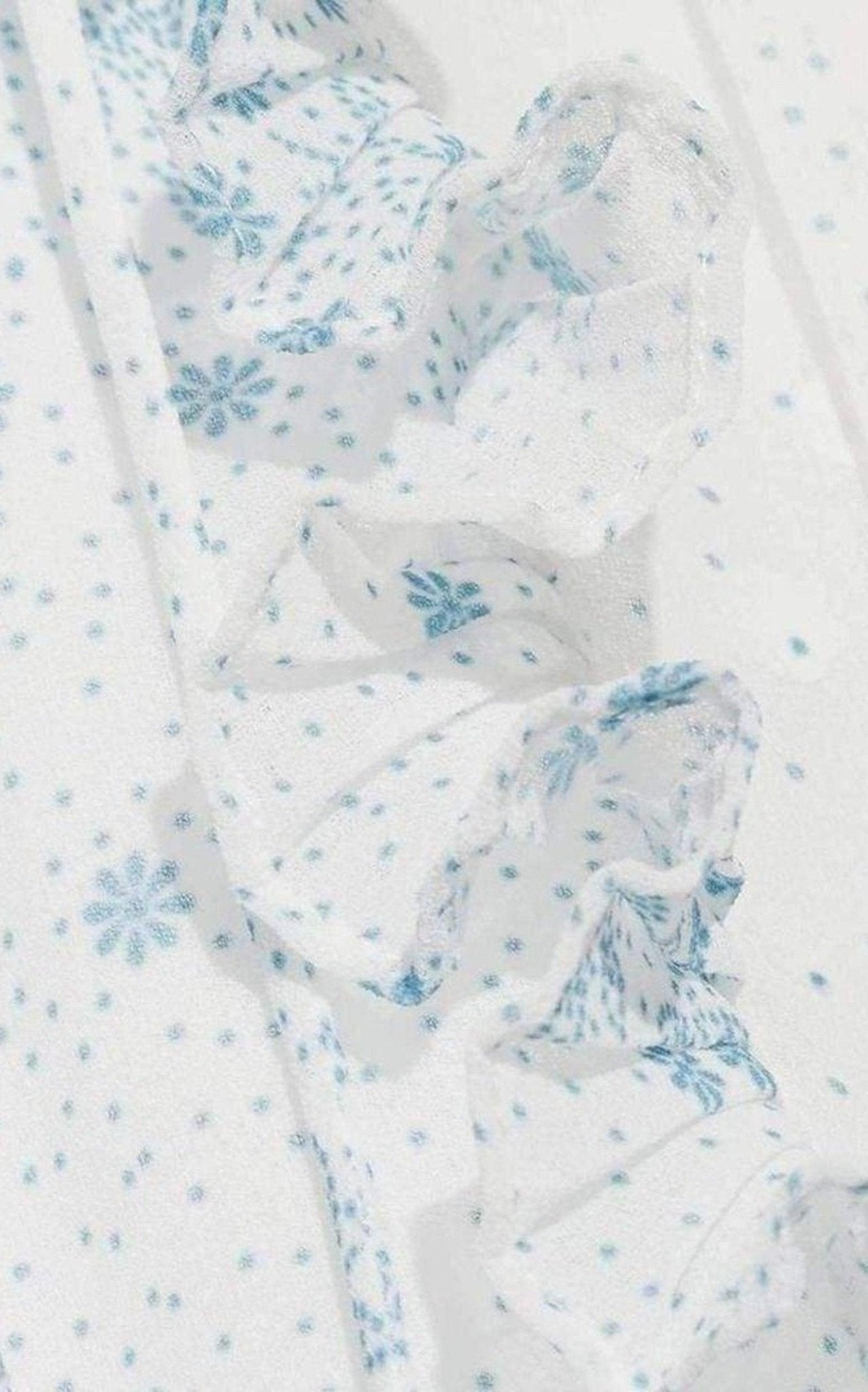 Chloe Ruffle Trimmed Printed Fil Coupe Maxi Dress - Runway Catalog