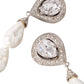  Alessandra RichCrystal-embellished Pearl Clip-on Earrings - Runway Catalog