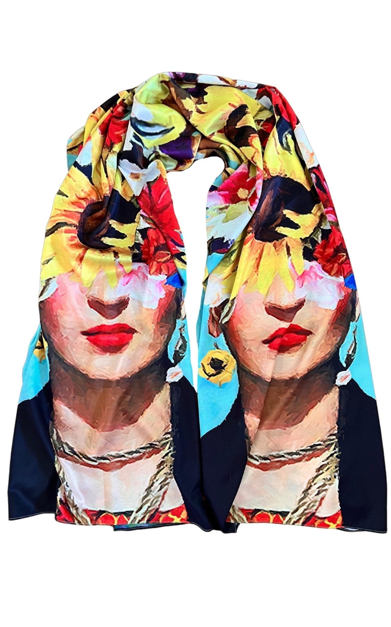 Cult Moda Double Sided Silk Shawl - Runway Catalog