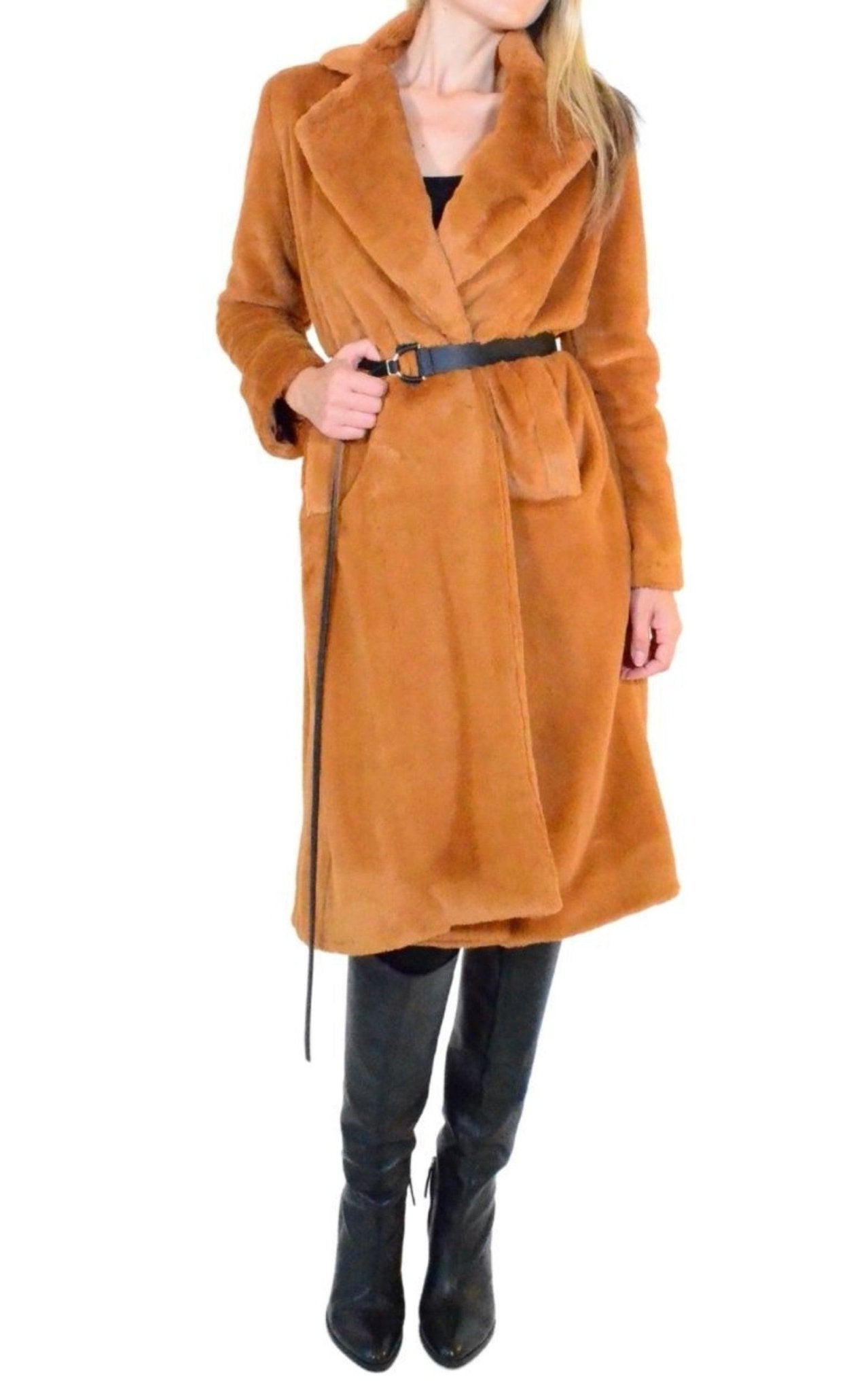 Cult Moda Plush Trench Coat - Runway Catalog