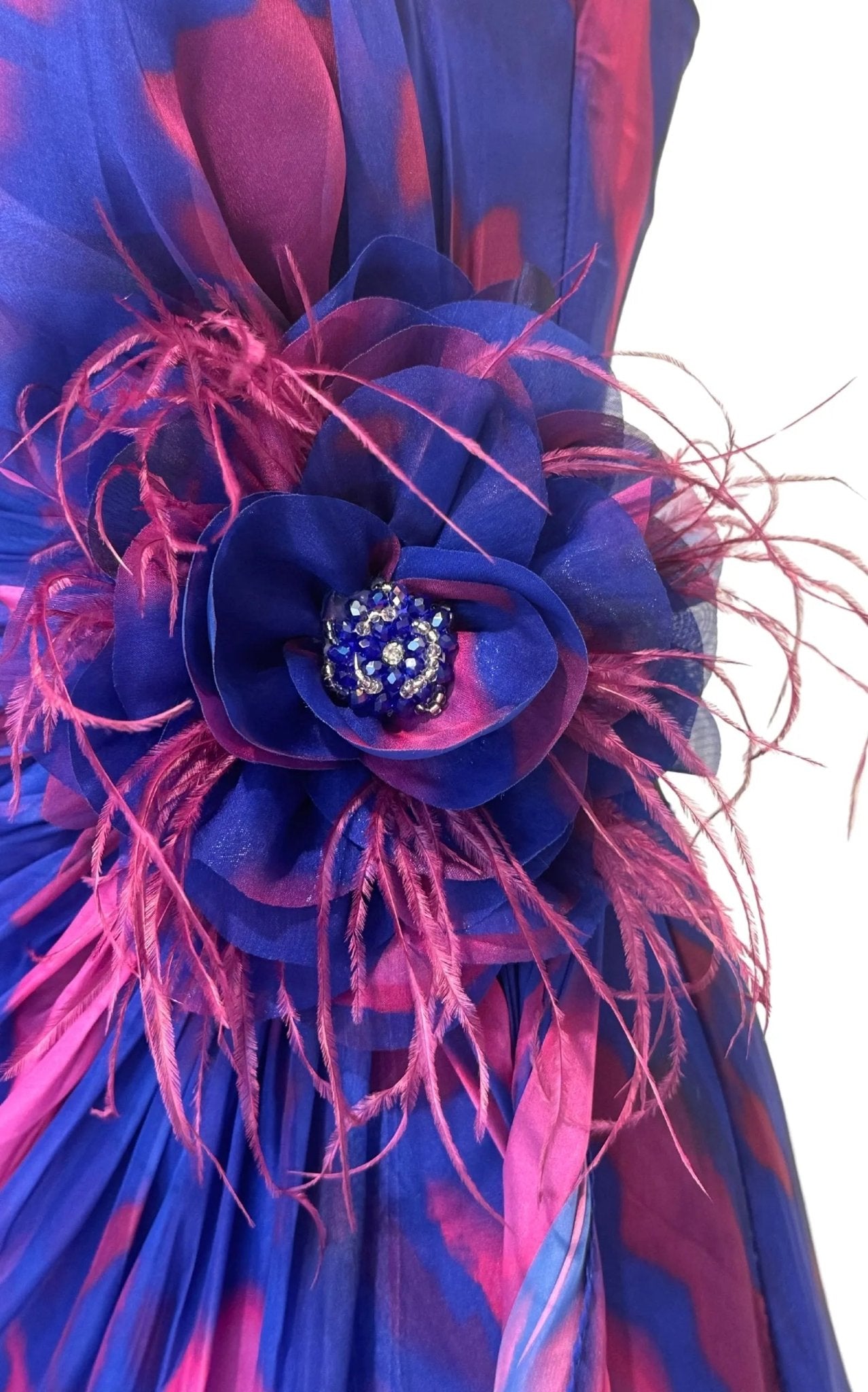 Dekolte Strapless Purple Cocktail Party Dress - Runway Catalog