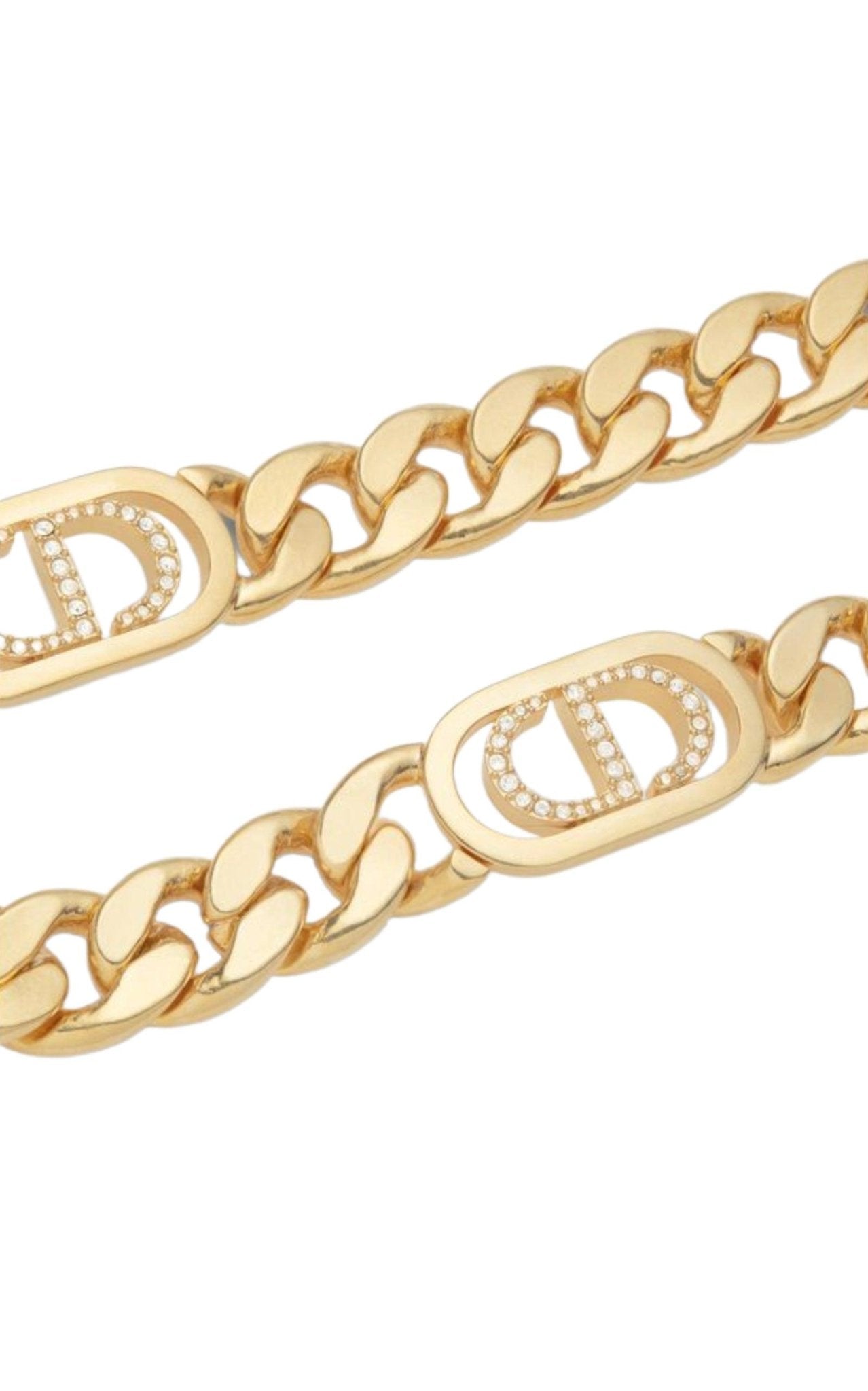 Dior Gold - Finish Metal and White Crystals - Runway Catalog