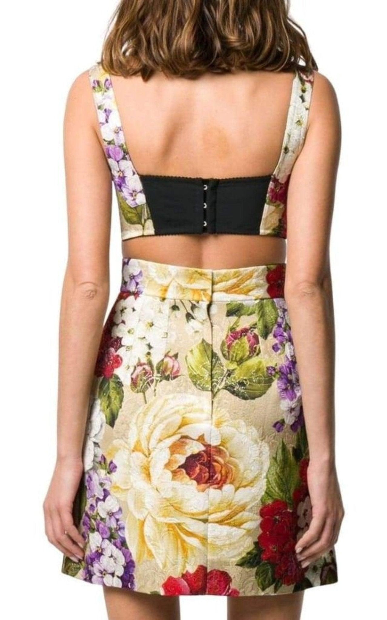Dolce & Gabbana Floral Brocade Bustier - Runway Catalog