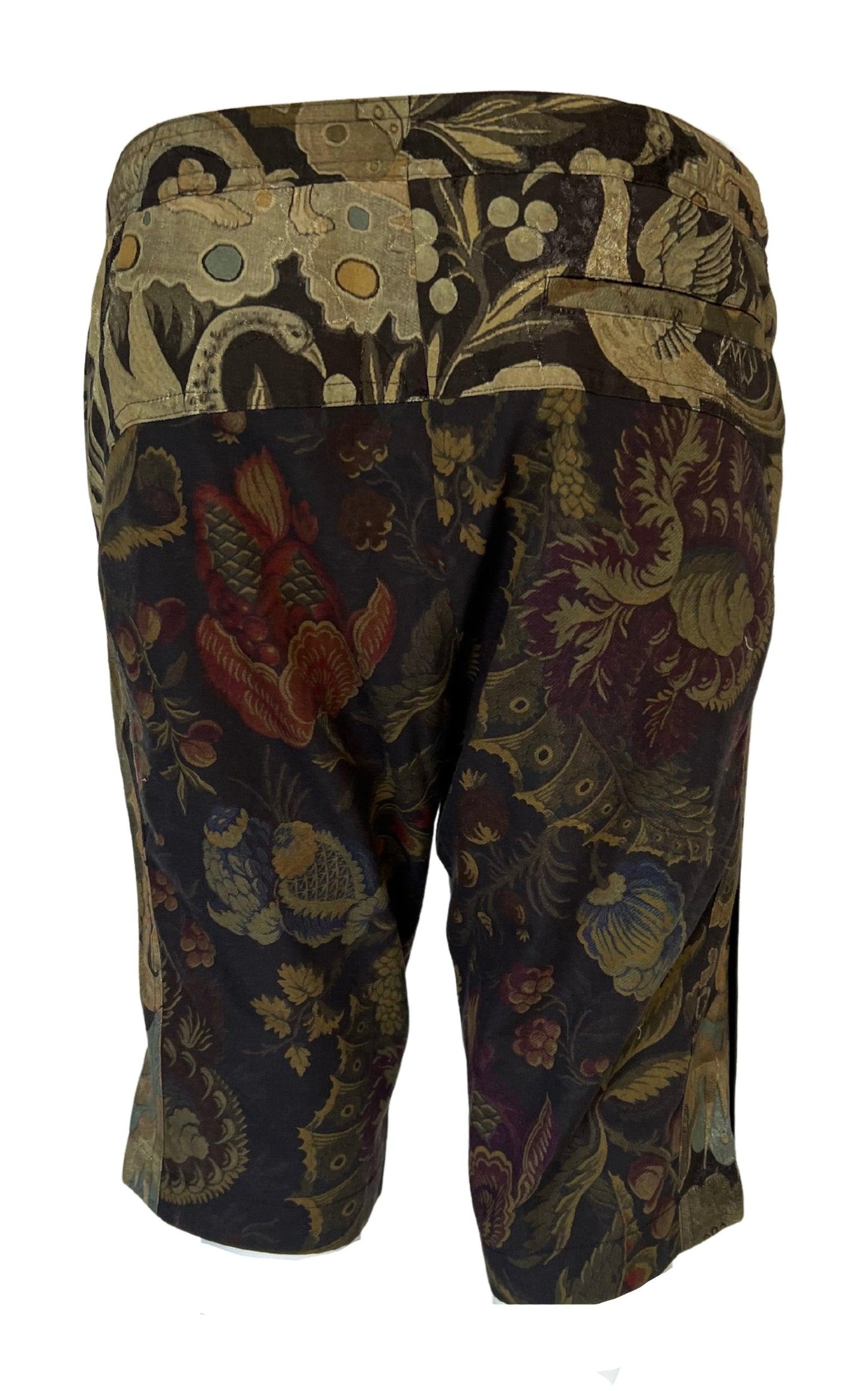 Multicolored Floral Print Hibbert Shorts Dries Van Noten