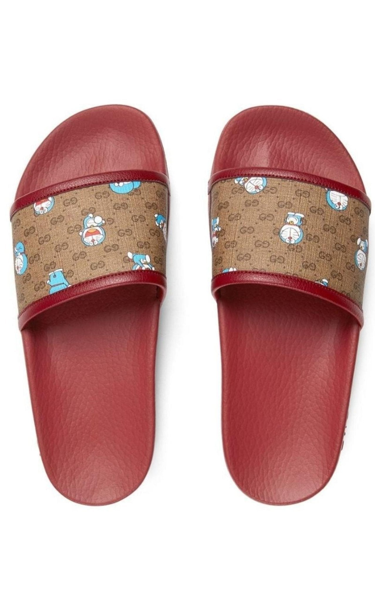 Gucci Doraemon GG Supreme Slides - Runway Catalog