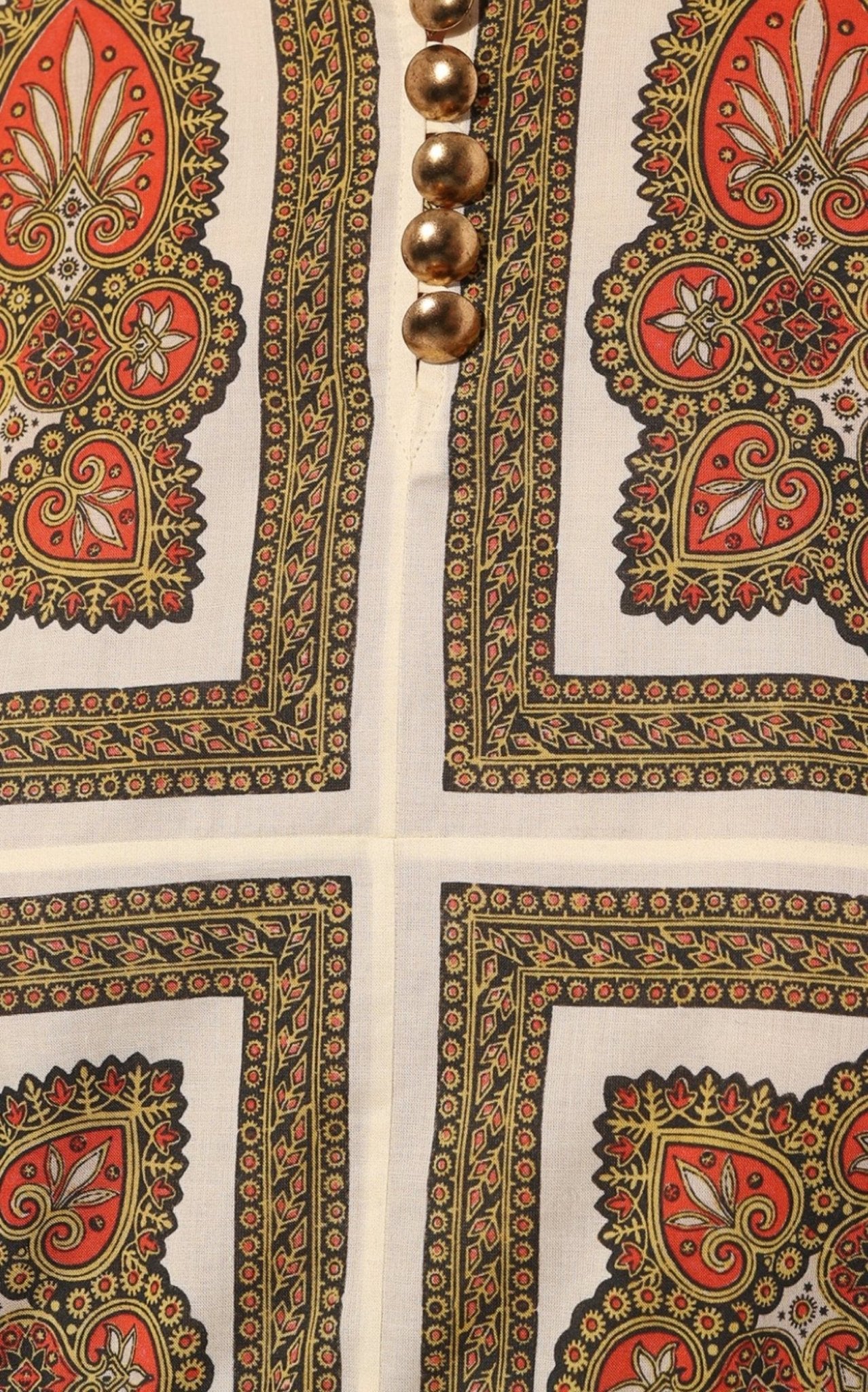 Gucci Floral Cotton Printed Midi Kaftan Dress - Runway Catalog