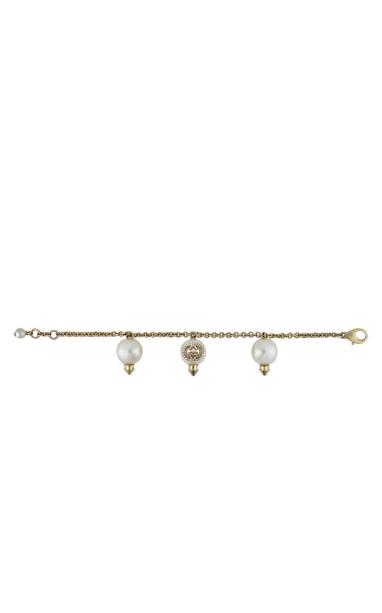 Gucci Interlocking G Bracelet with Pearls - Runway Catalog