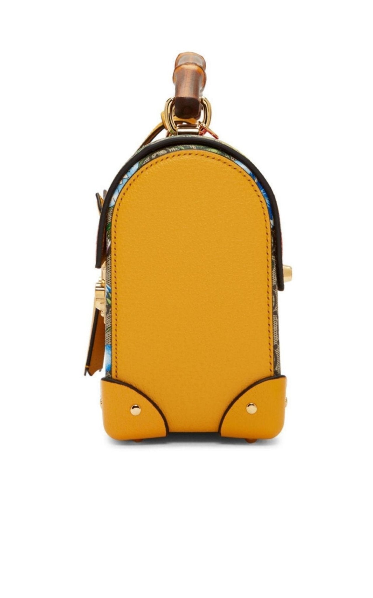 Gucci Multicolor Small GG Flora Bamboo Padlock Bag - Runway Catalog