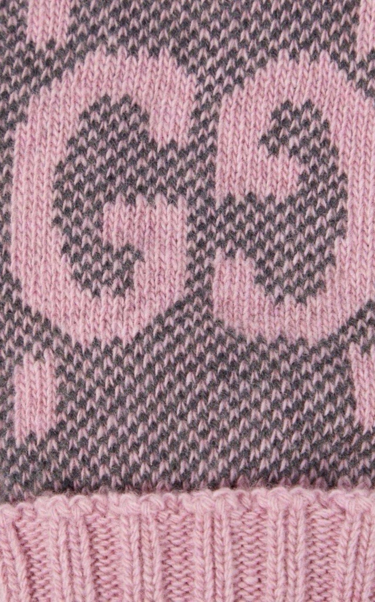 Gucci Pink & Grey Cashmere GG Fingerless Gloves - Runway Catalog