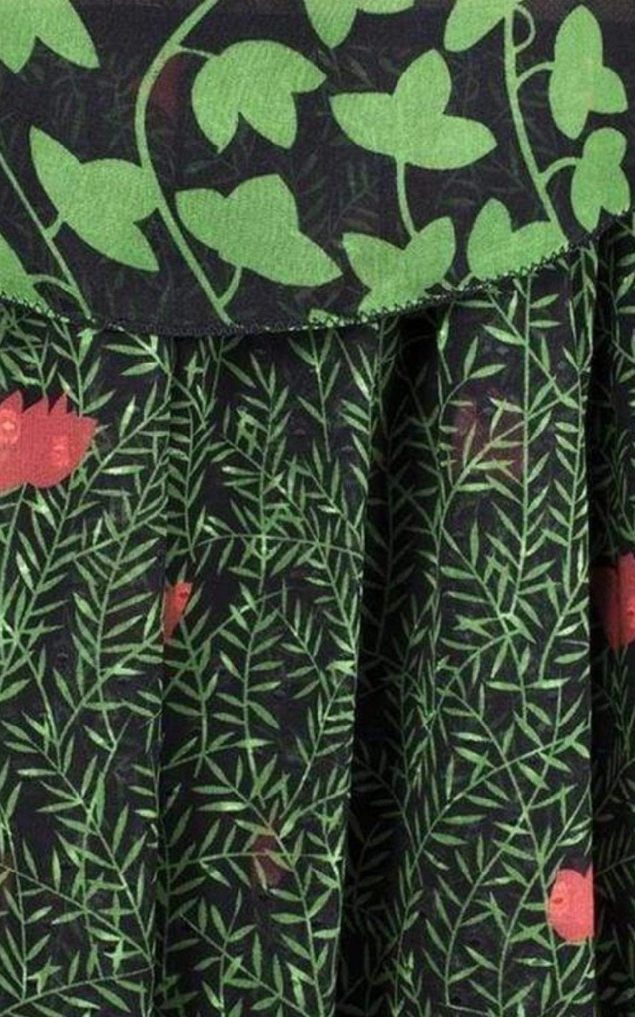 Gucci Printed Fil Coupe Cape Dress - Runway Catalog