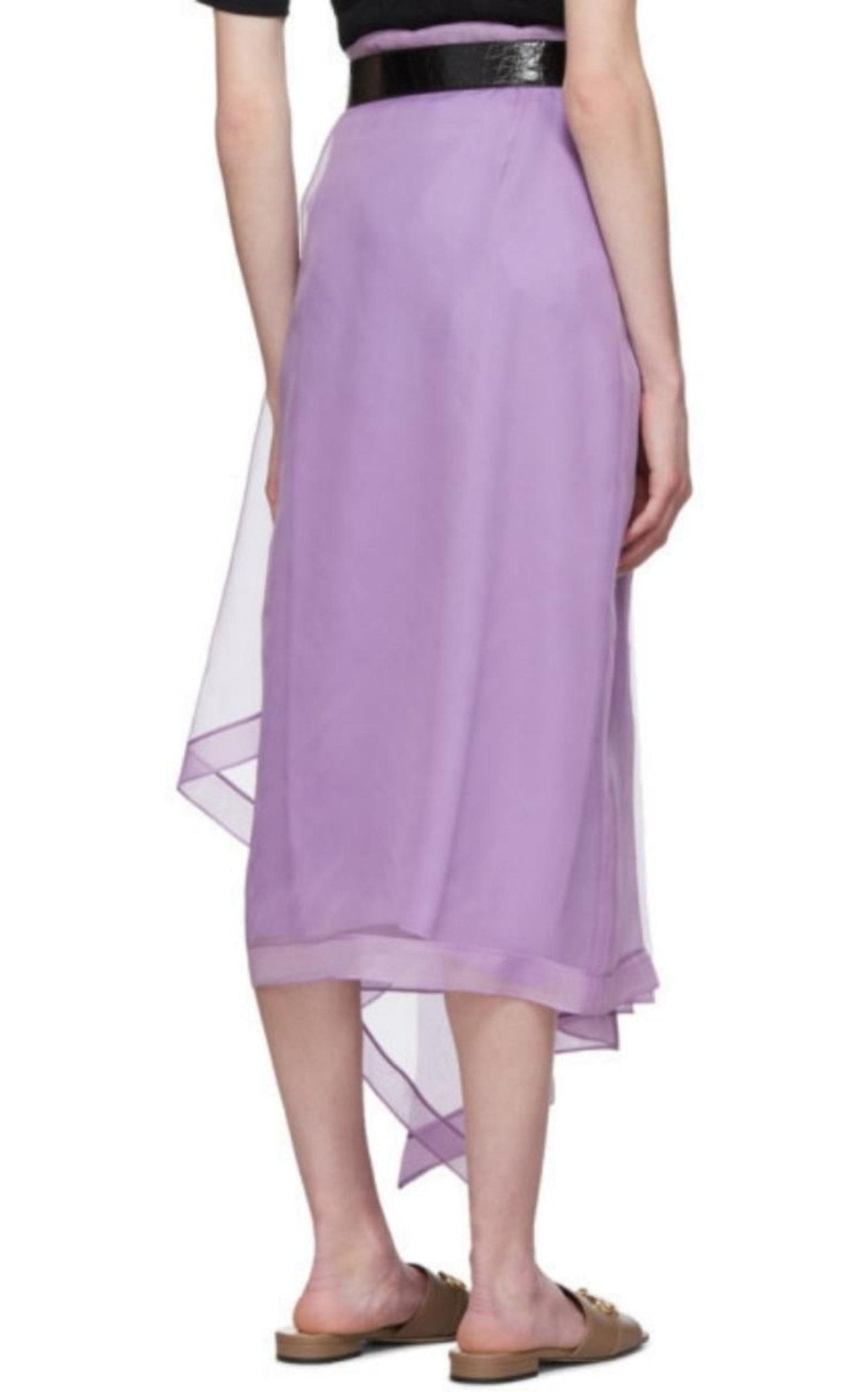 Gucci Purple Silk Organza Skirt - Runway Catalog