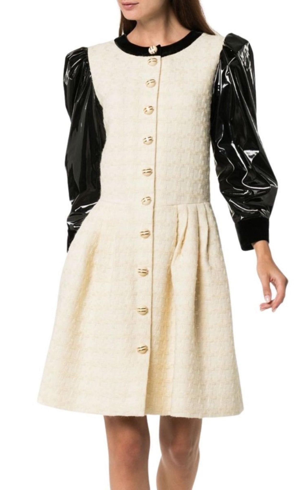 Gucci Vinyl - Sleeve Flared Mini Dress - Runway Catalog