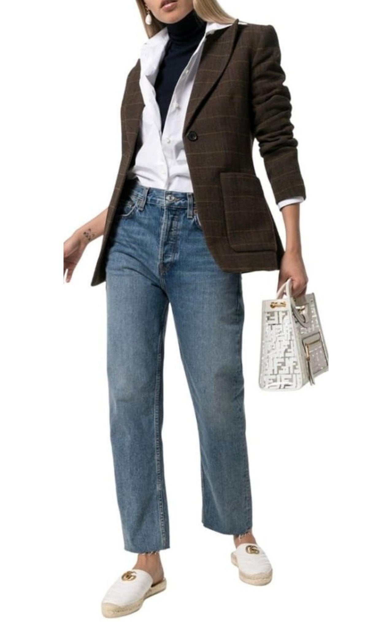 Gucci White Pilar Leather Espadrilles - Runway Catalog