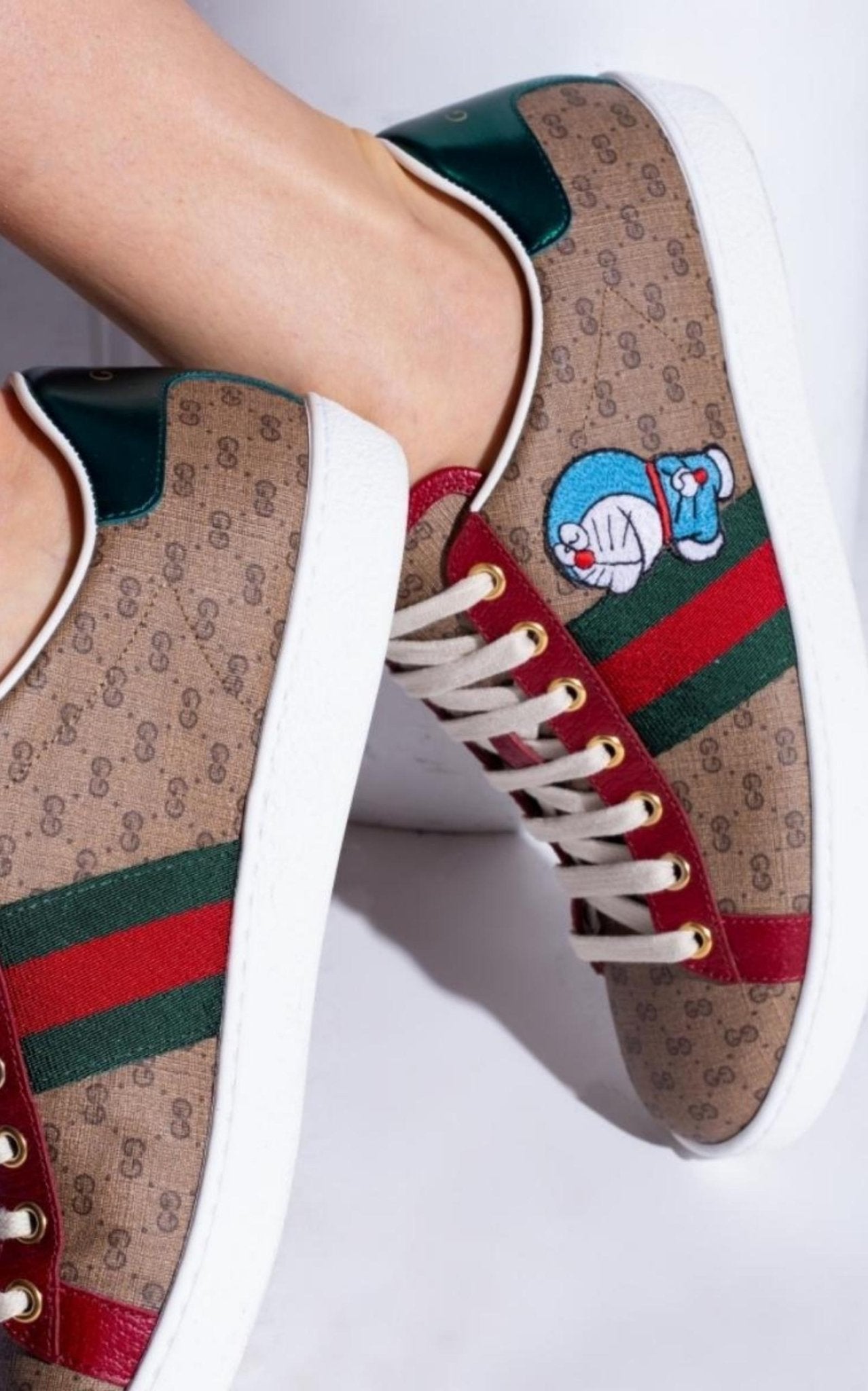 Gucci x Doraemon Ace Sneakers - Runway Catalog
