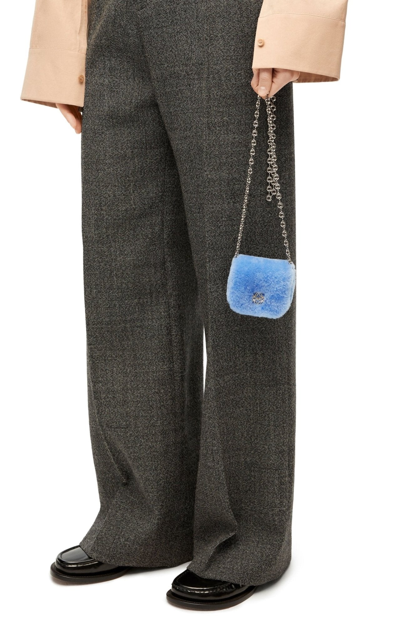 Loewe Goya Down Shearling Crossbody Bag - Runway Catalog