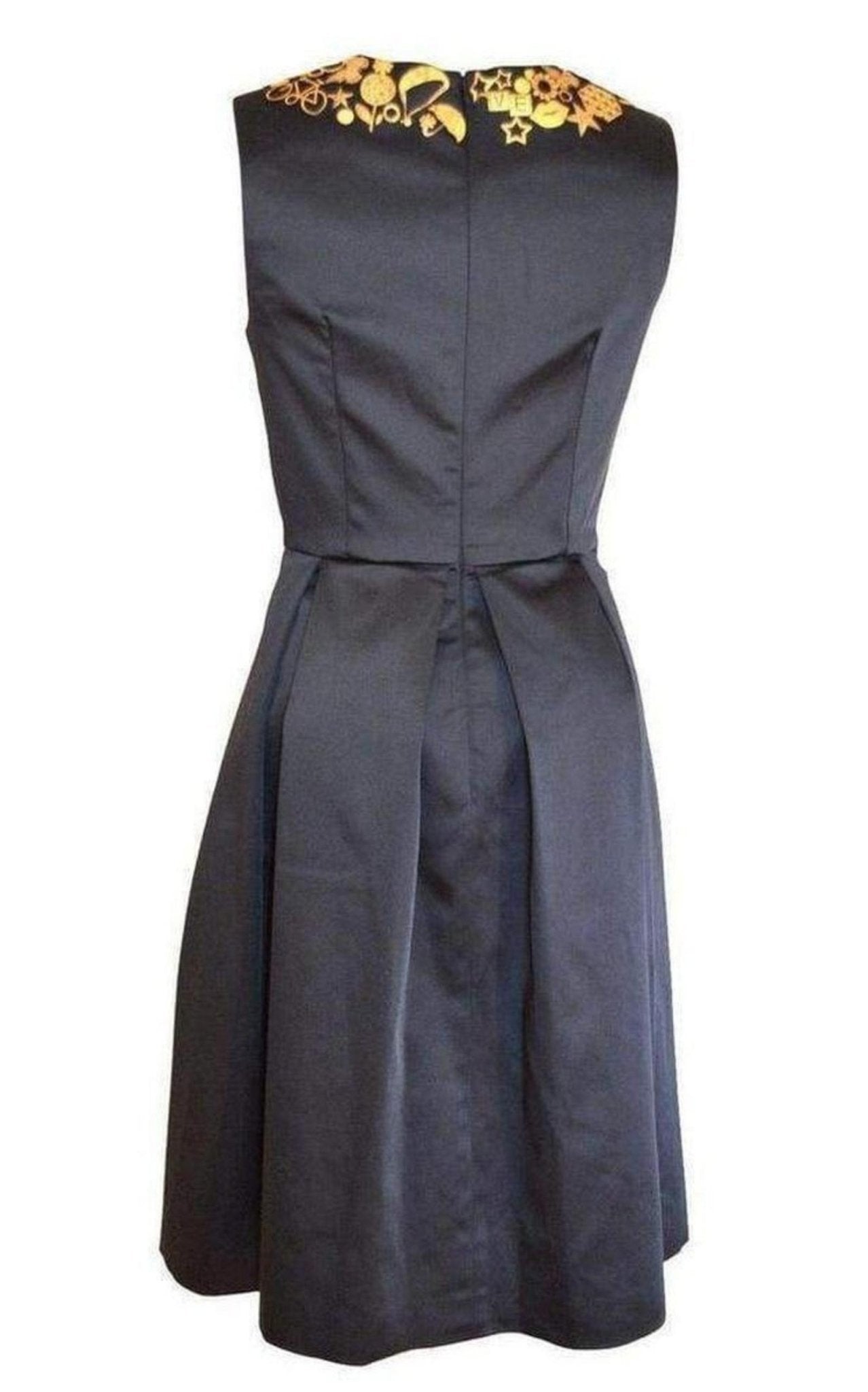 Manish Arora Black Gold Embellished Details Dress - Runway Catalog