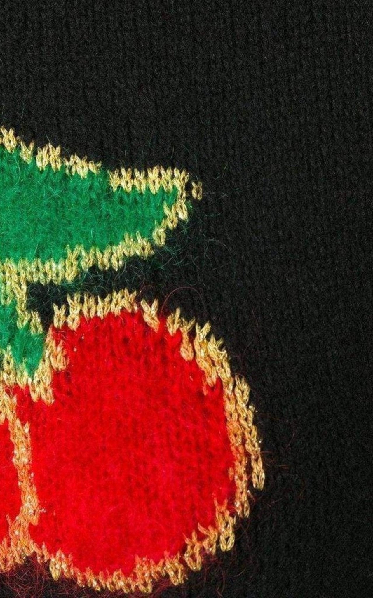 Philosophy Di Lorenzo Serafini Wool Blend Cherry Sweater - Runway Catalog