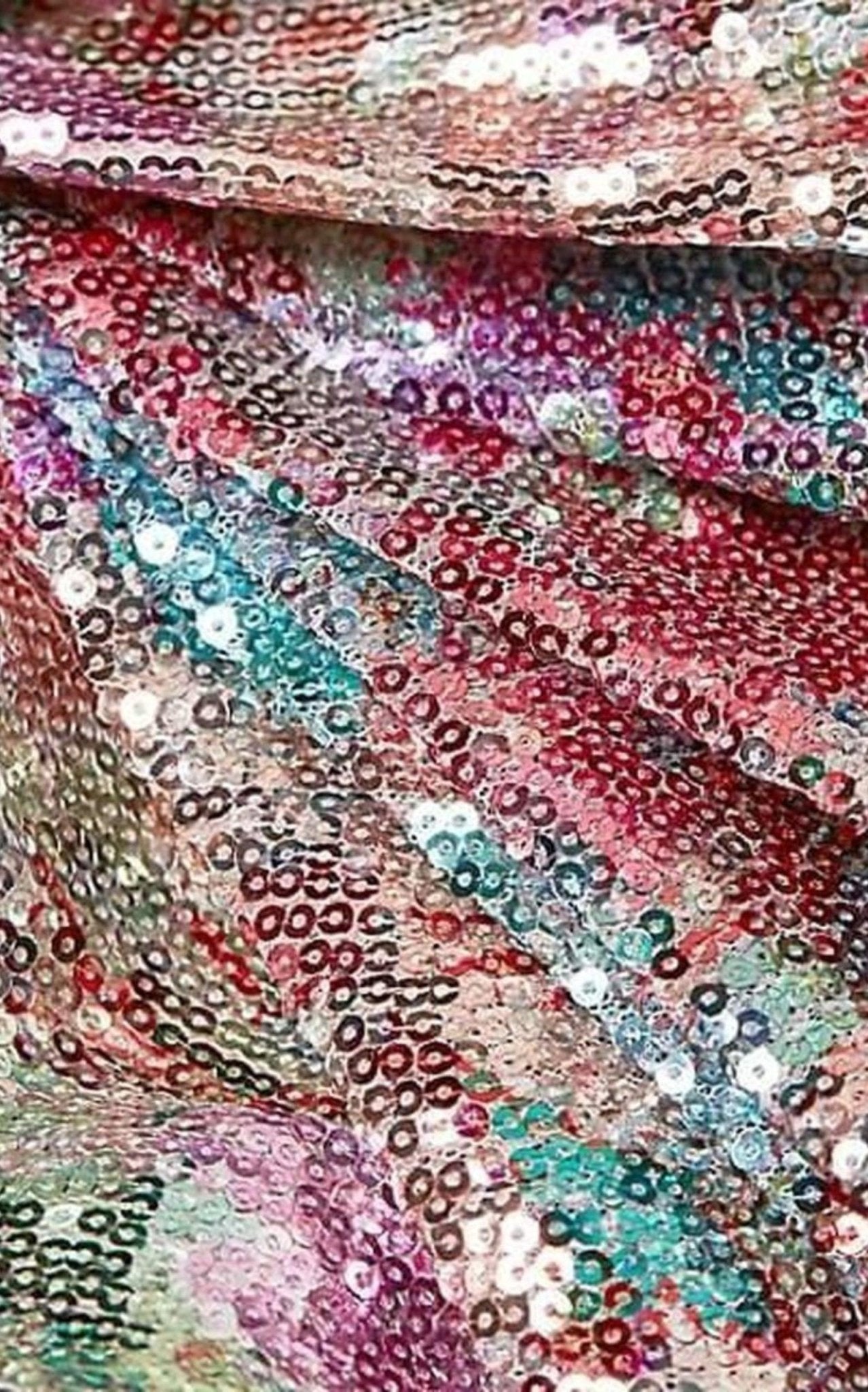 Prabal Gurung Mixed Sequin Wrapped Mini Dress - Runway Catalog