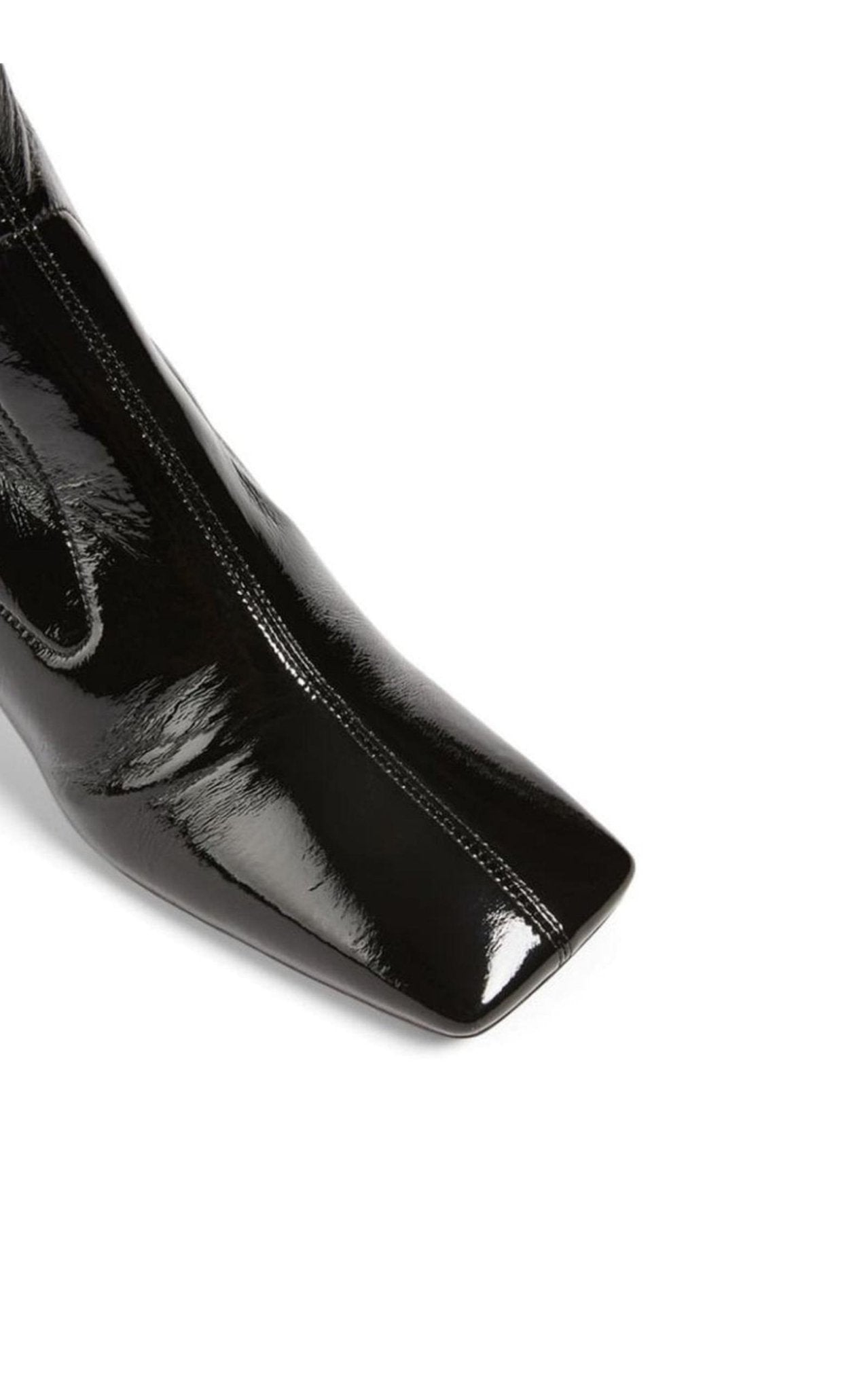 Prada Тechnical Patent Leather Ankle Boots - Runway Catalog