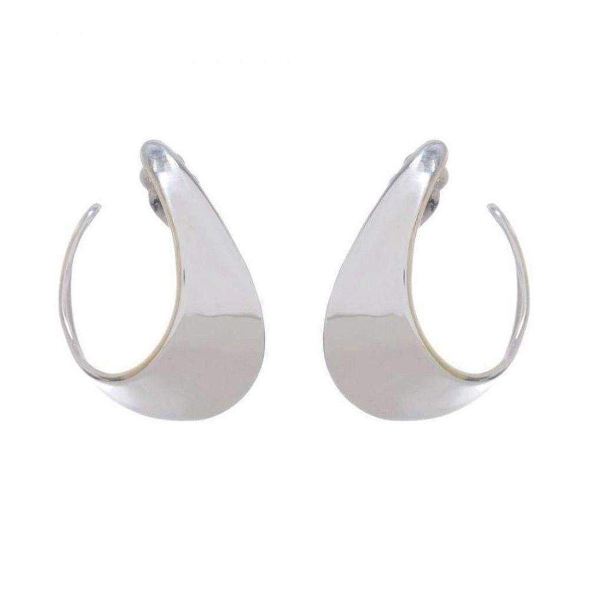 Robert Lee Morris Silver Crescent Clip Hoop Earrings Robert Lee Morris