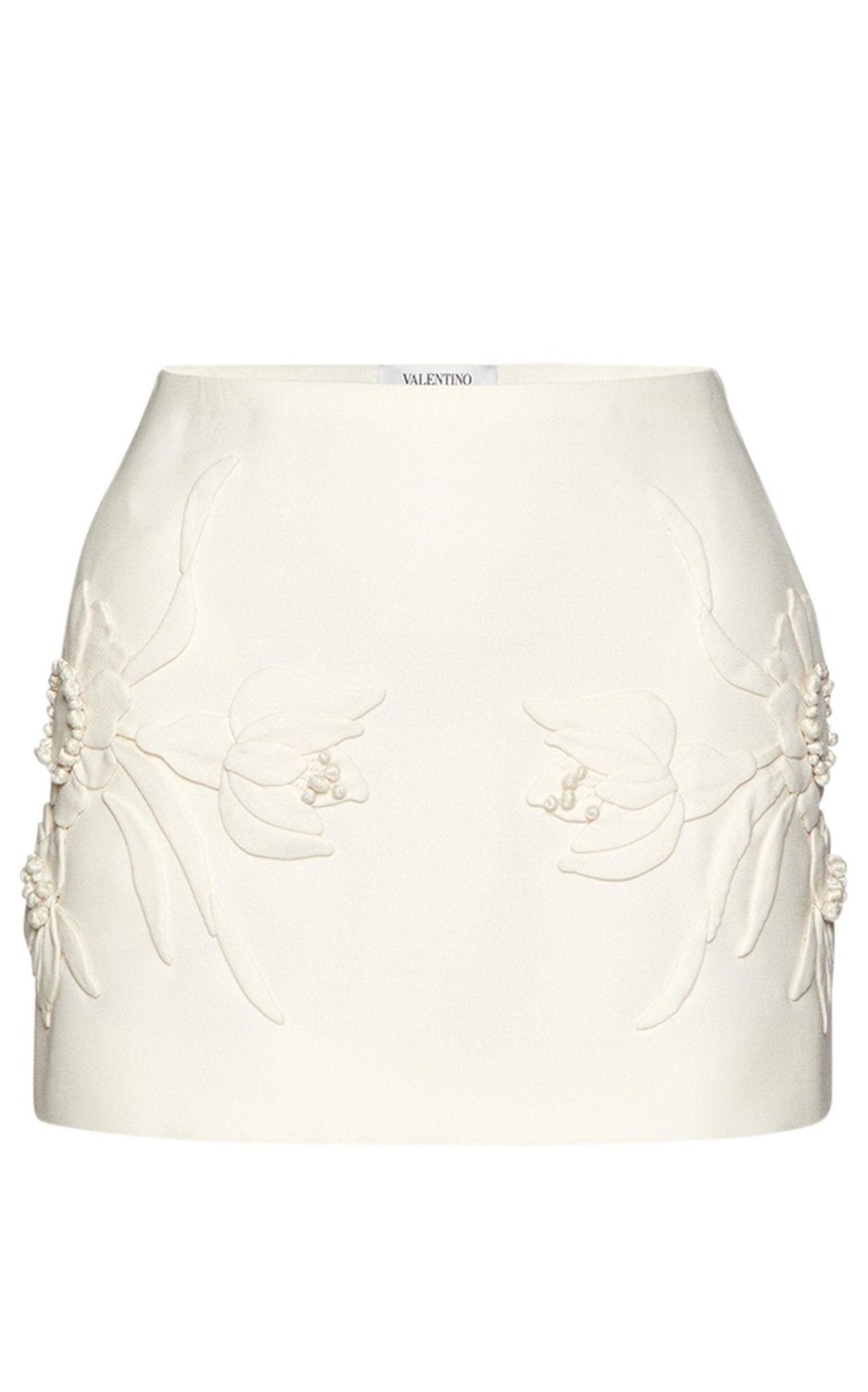Valentino Floral-embroidered Mini Skirt - Runway Catalog