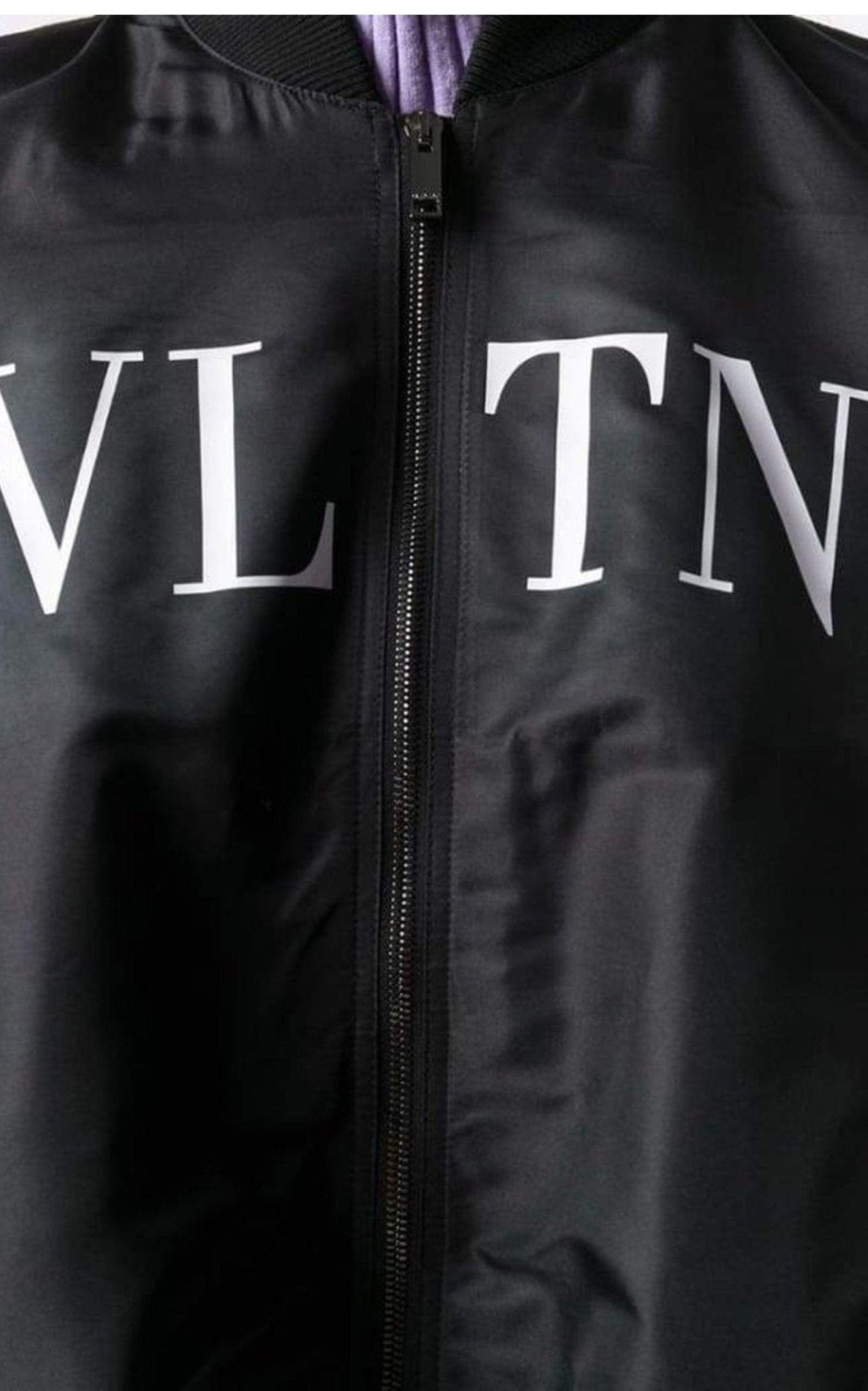 Valentino Ruched Printed Shell Bomber Jacket - Runway Catalog