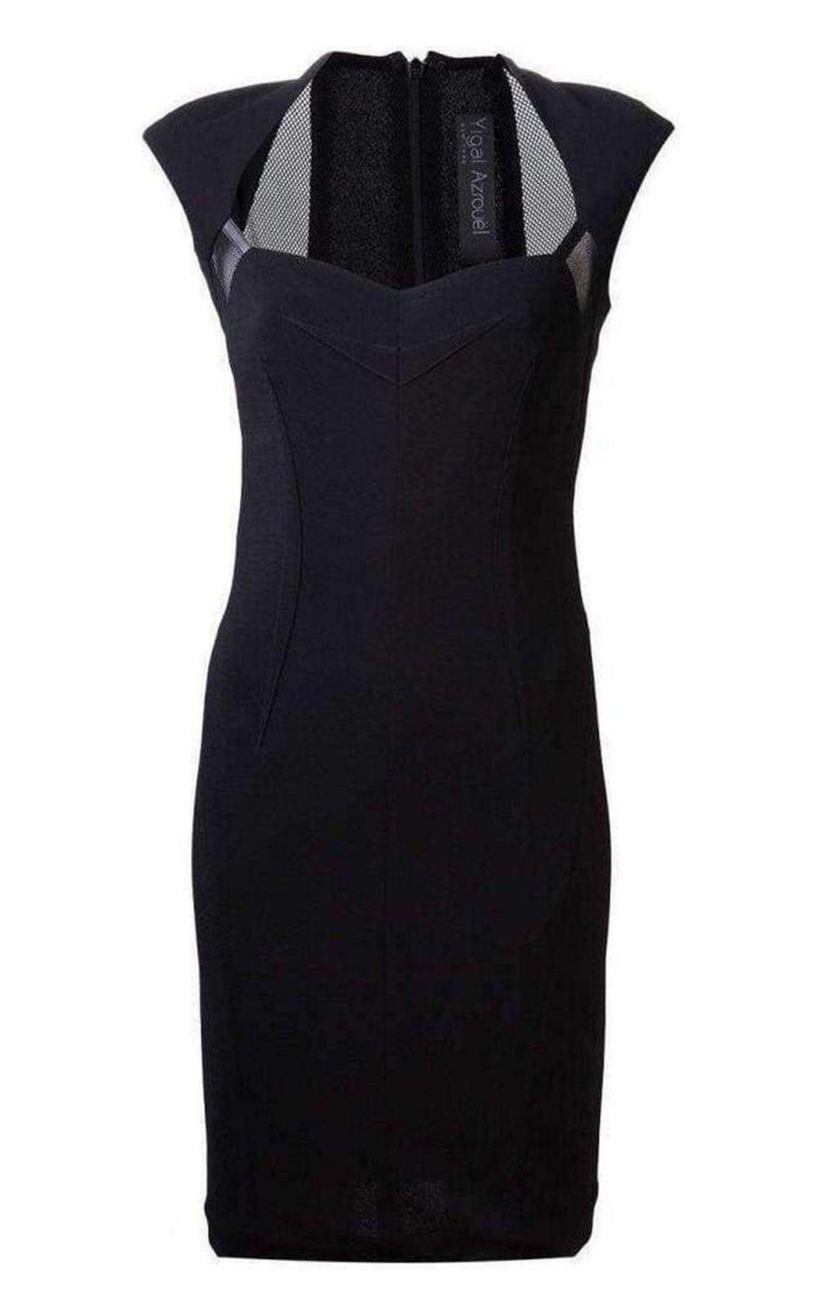 Yigal azrouel black shops dress