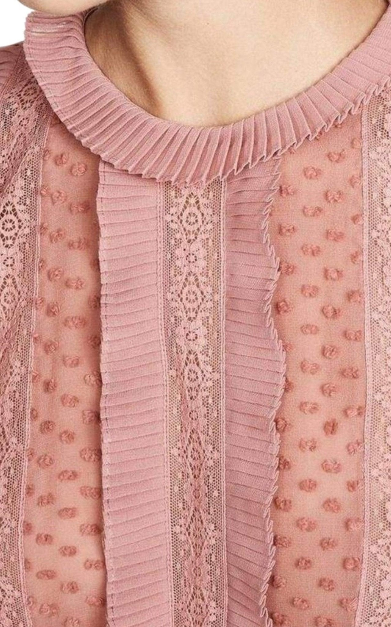 Zimmermann Unbridled Spliced Silk Blouse - Runway Catalog