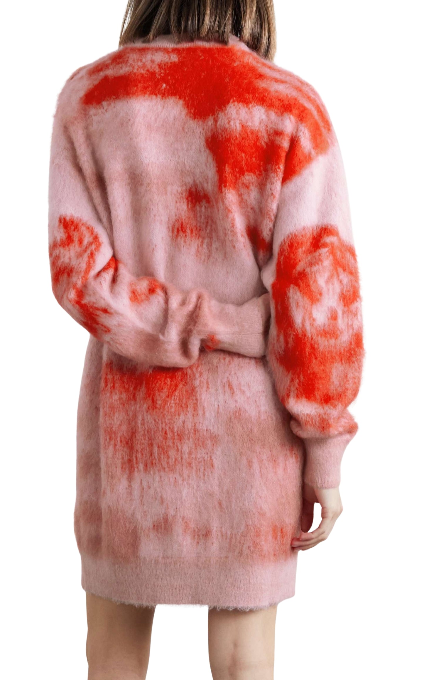 Chito Brushed Jacquard-Knit Mini Dress