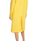 Feather-trimmed Virgin Wool Trench Coat-Capes-Valentino-IT 42-Yellow-Wool-Runway Catalog