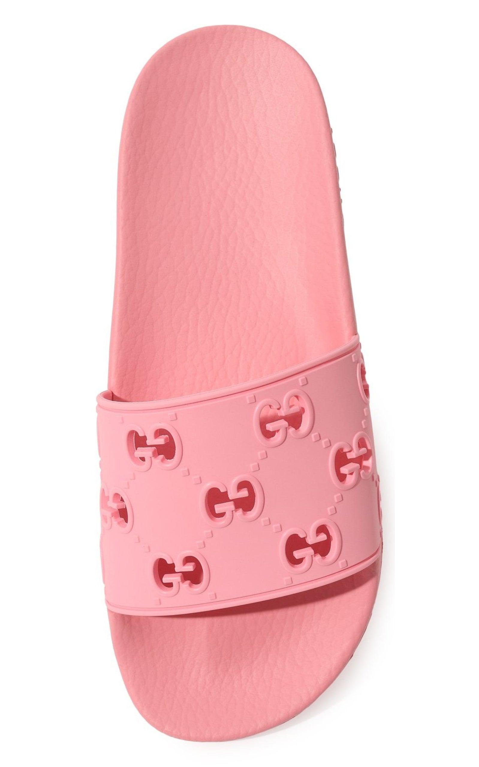 Rose GG Slide Sandal-Slides-Gucci-IT 40-Rose-Rubber-Runway Catalog