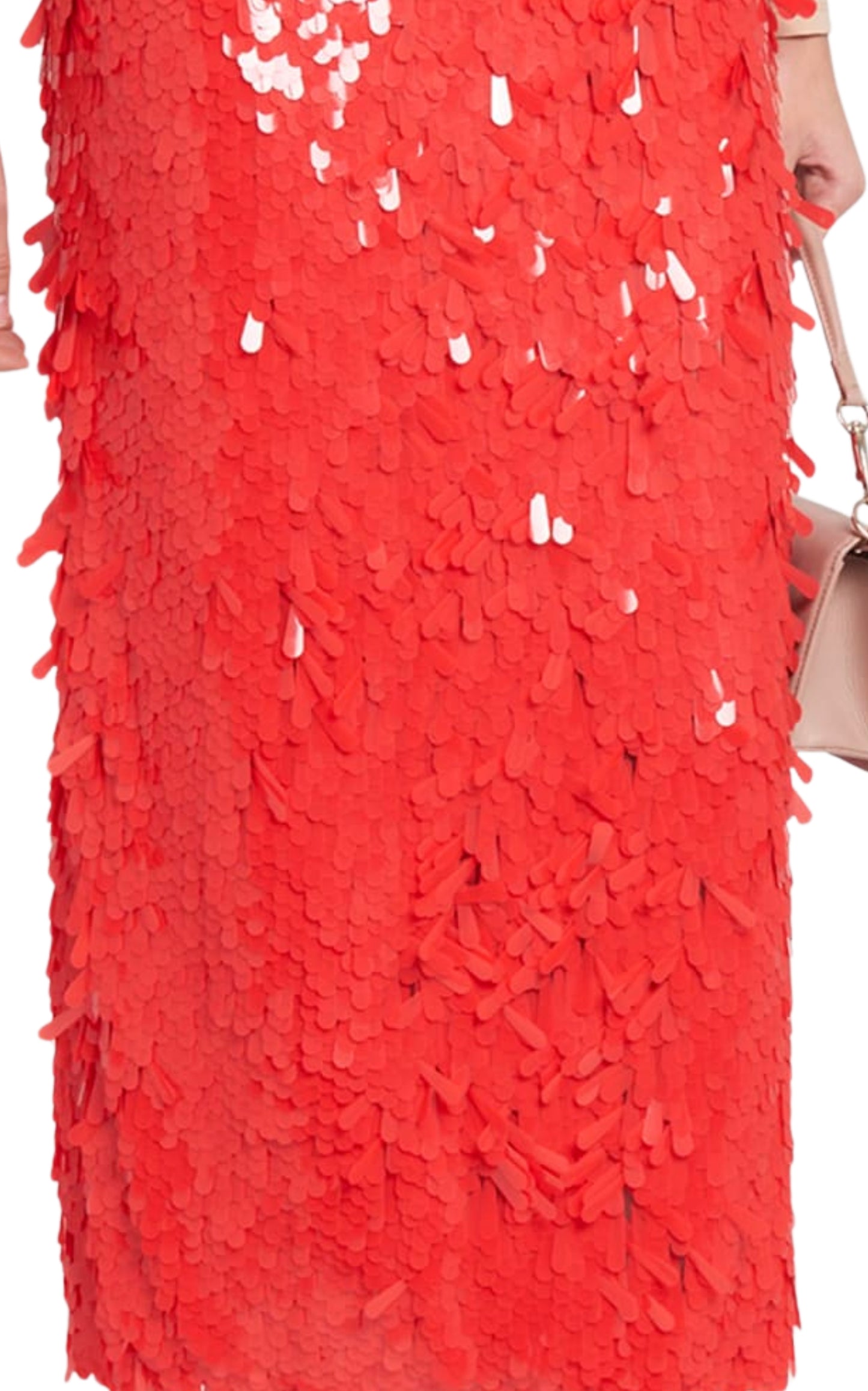 Sequinned Tulle Midi Skirt