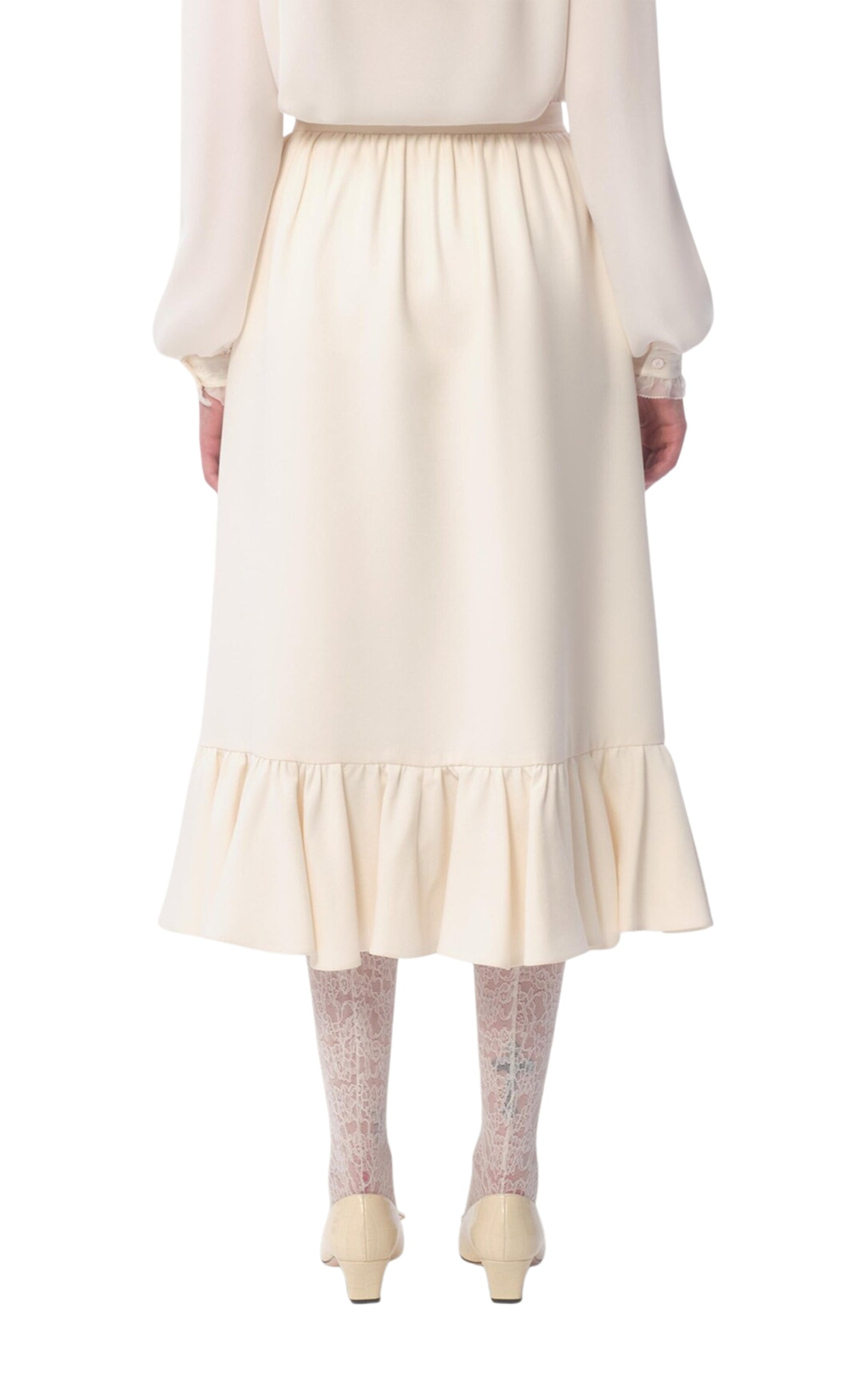 Crepe Couture Midi Skirt