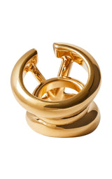 V Logo Signature Ring