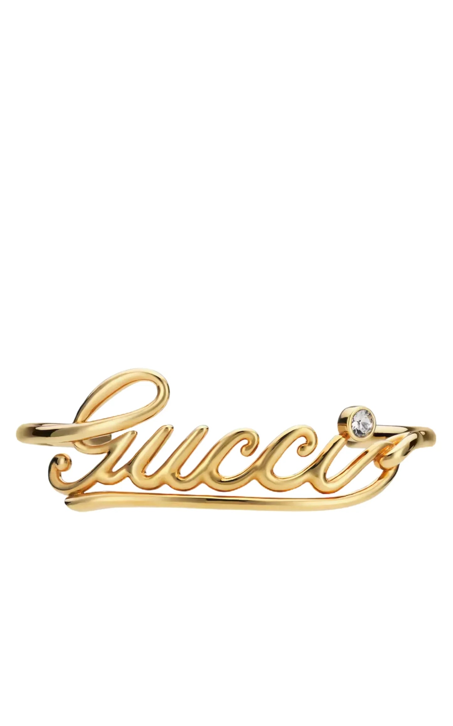 Gucci Cuff Bracelet with Logo Script