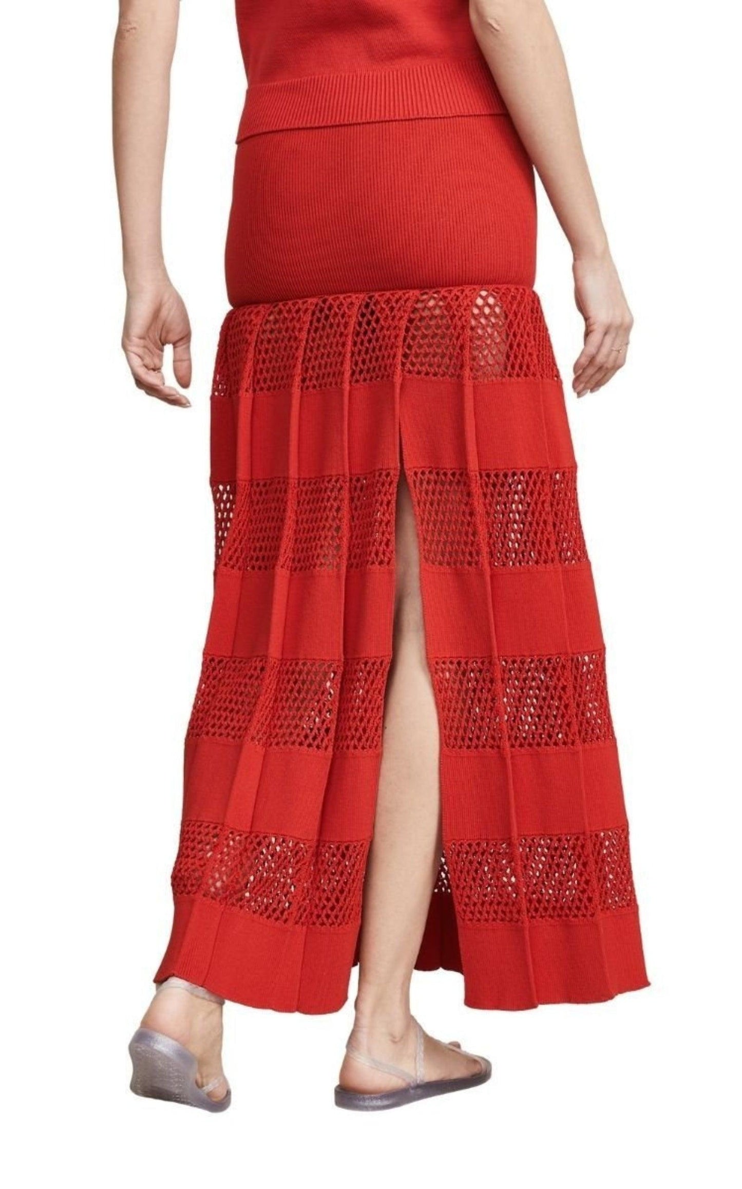  Sonia RykielTextured Stripe Skirt - Runway Catalog