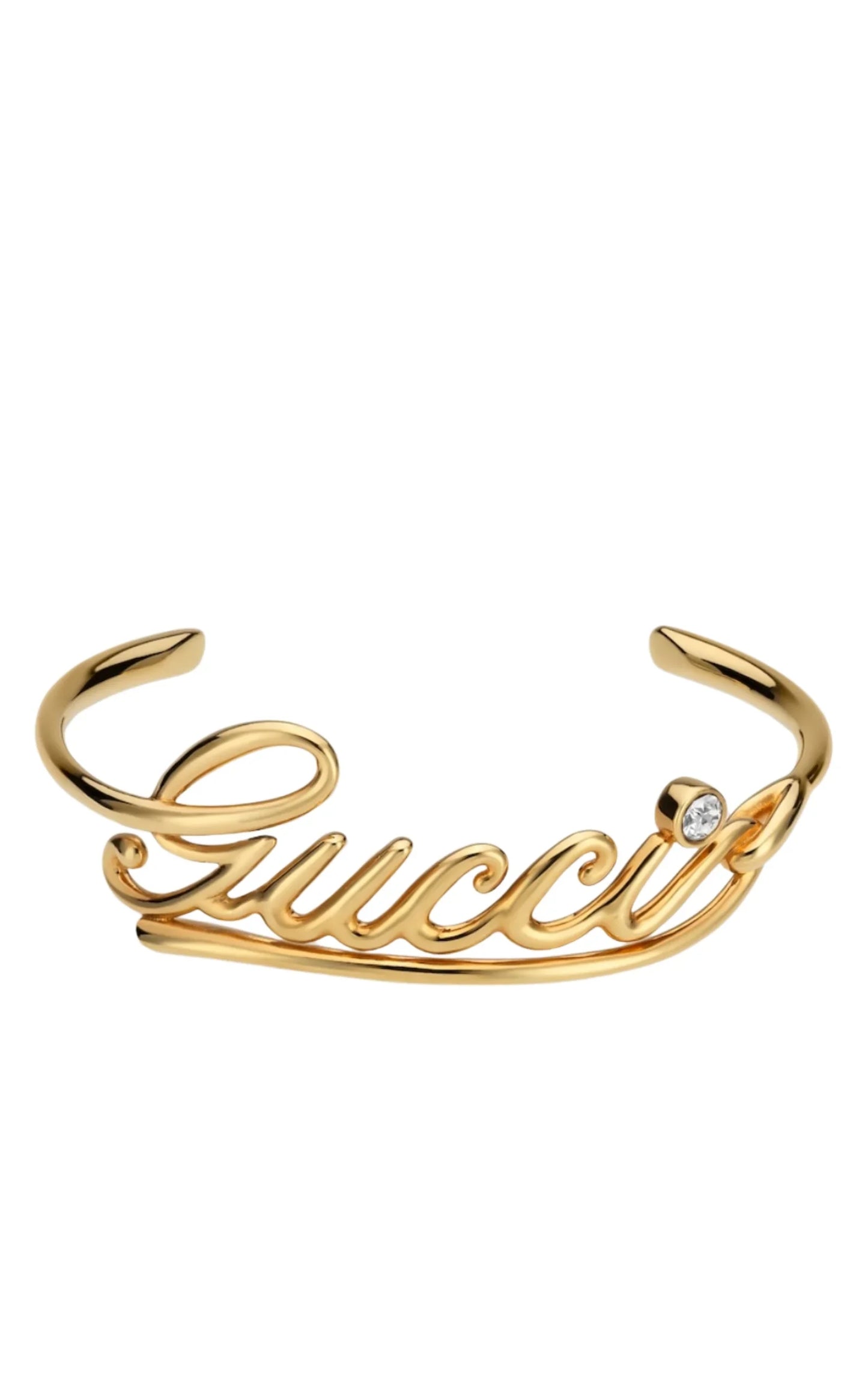 Gucci Cuff Bracelet with Logo Script