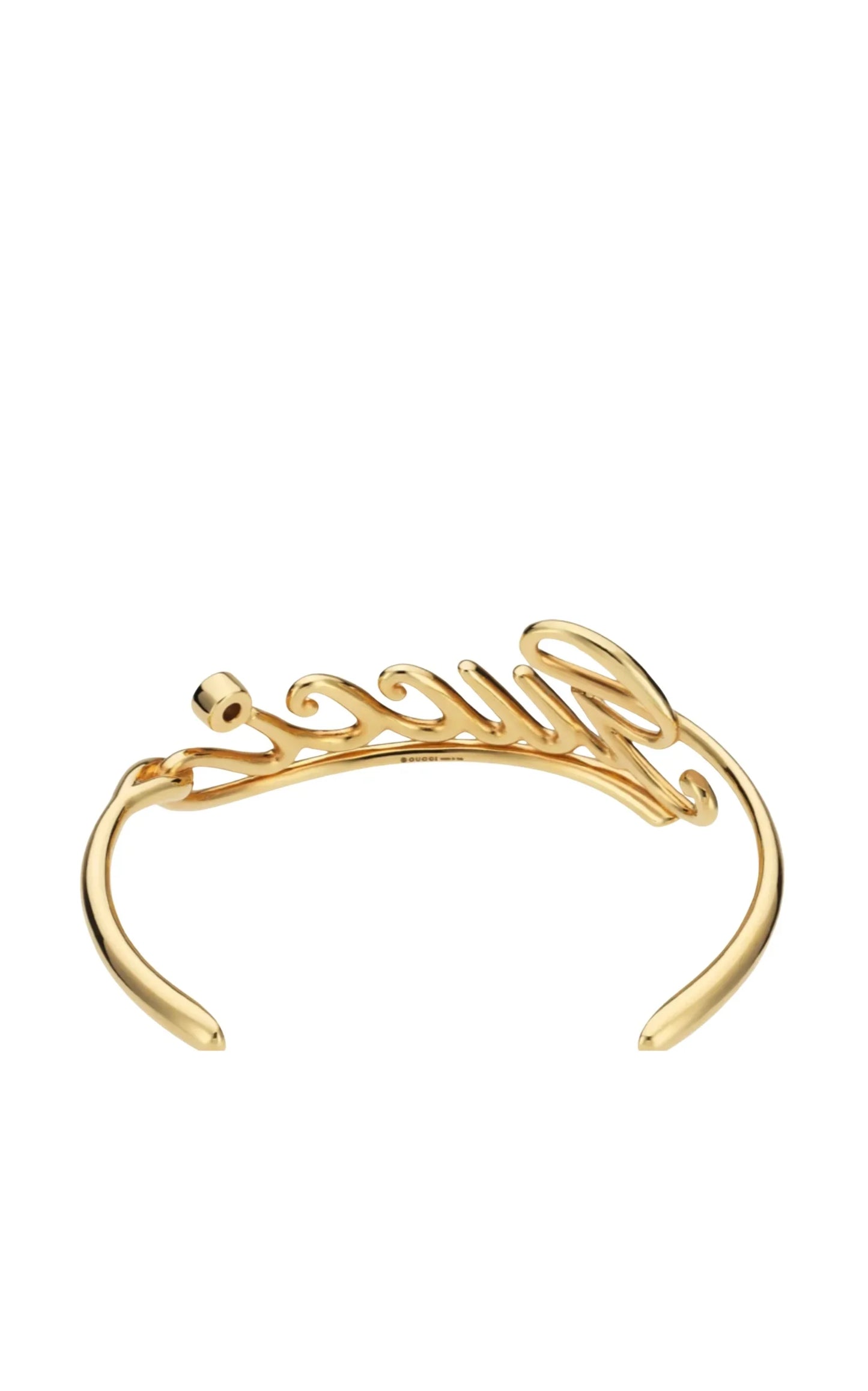 Gucci Cuff Bracelet with Logo Script