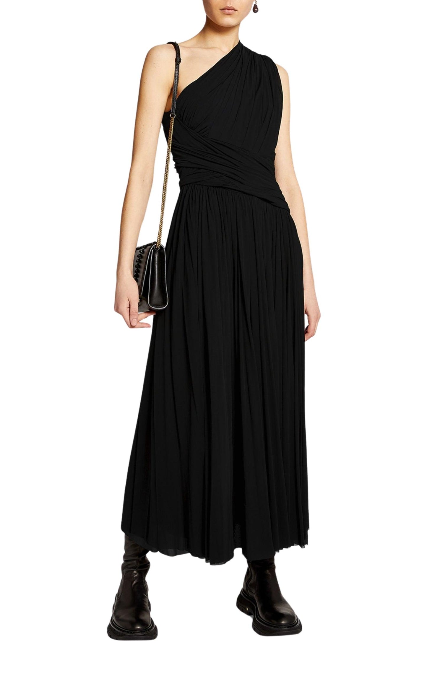 One-shoulder Evening Gown