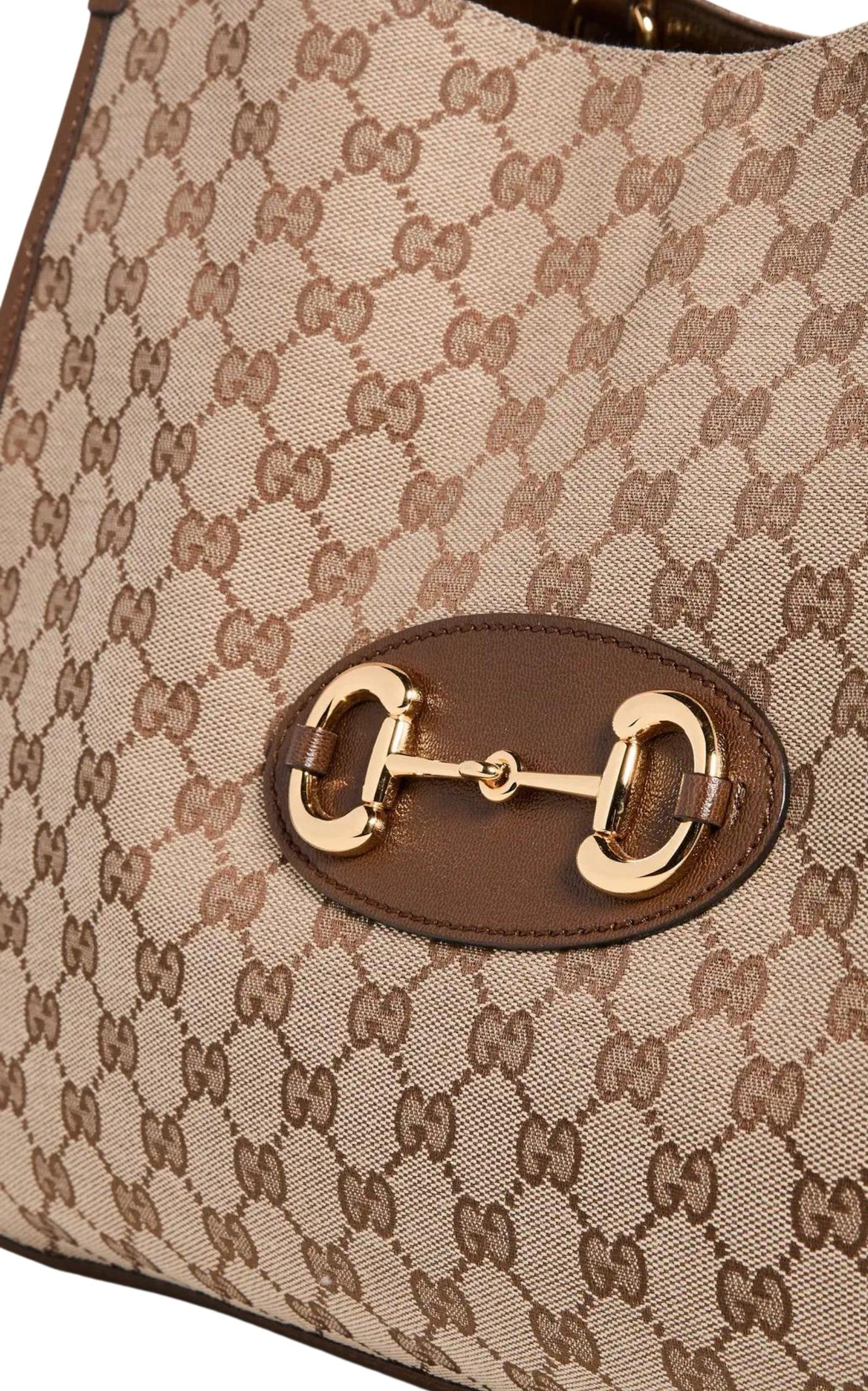 Gucci Brown 'Gucci 1955' Horsebit Bag
