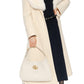 Cosmogonie Belted Faux Fur-Trimmed Wool-Blend Coat