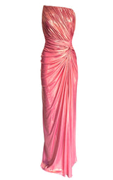 Pinkes metallisches Cocktail-Prom-Kleid