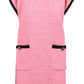 ウール ブレンド ピンク シフト ドレス