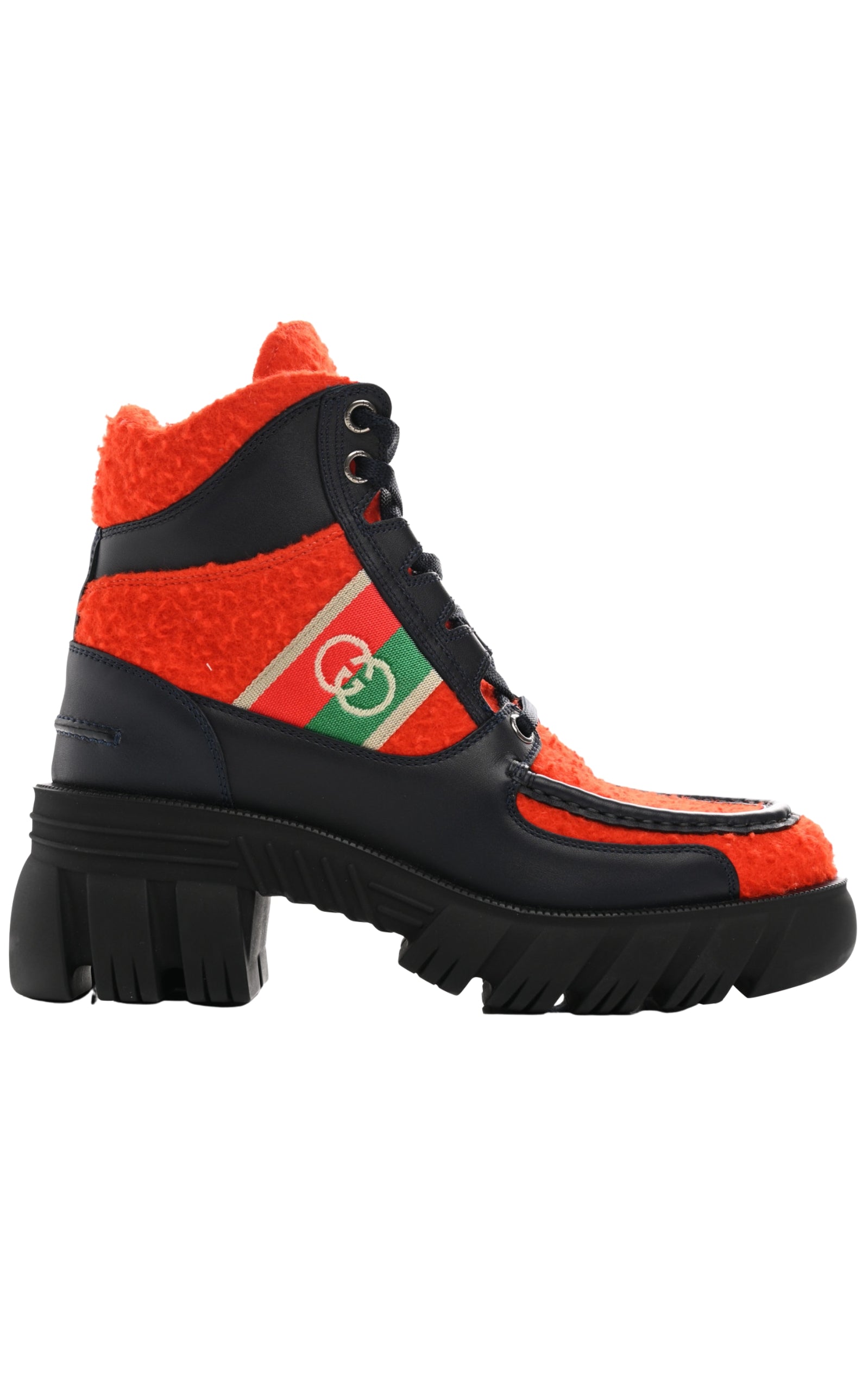 Gucci x North Face Red Romance Ankle High Casual Boots