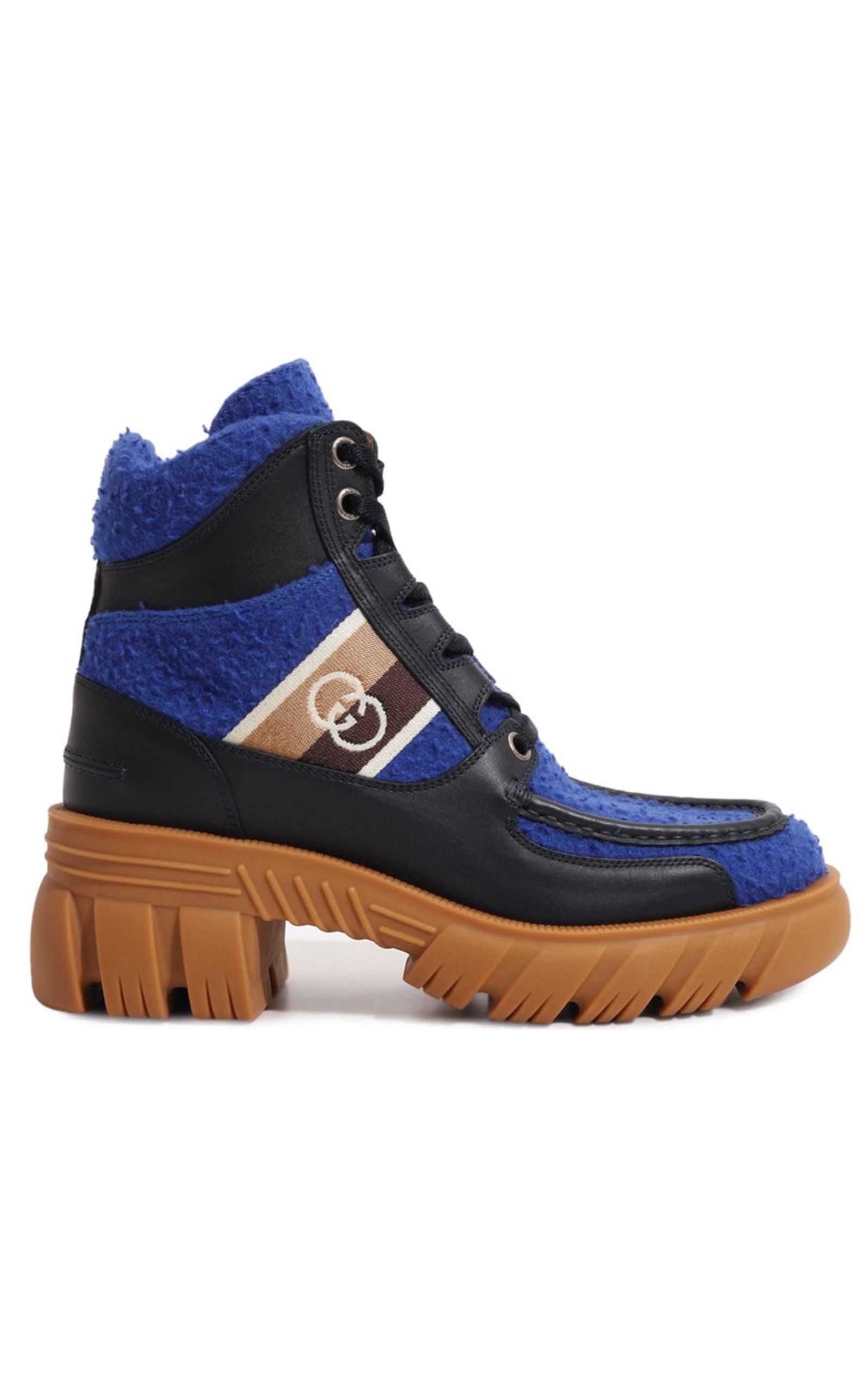  Guccix North Face Romance Ankle High Casual Boots - Runway Catalog